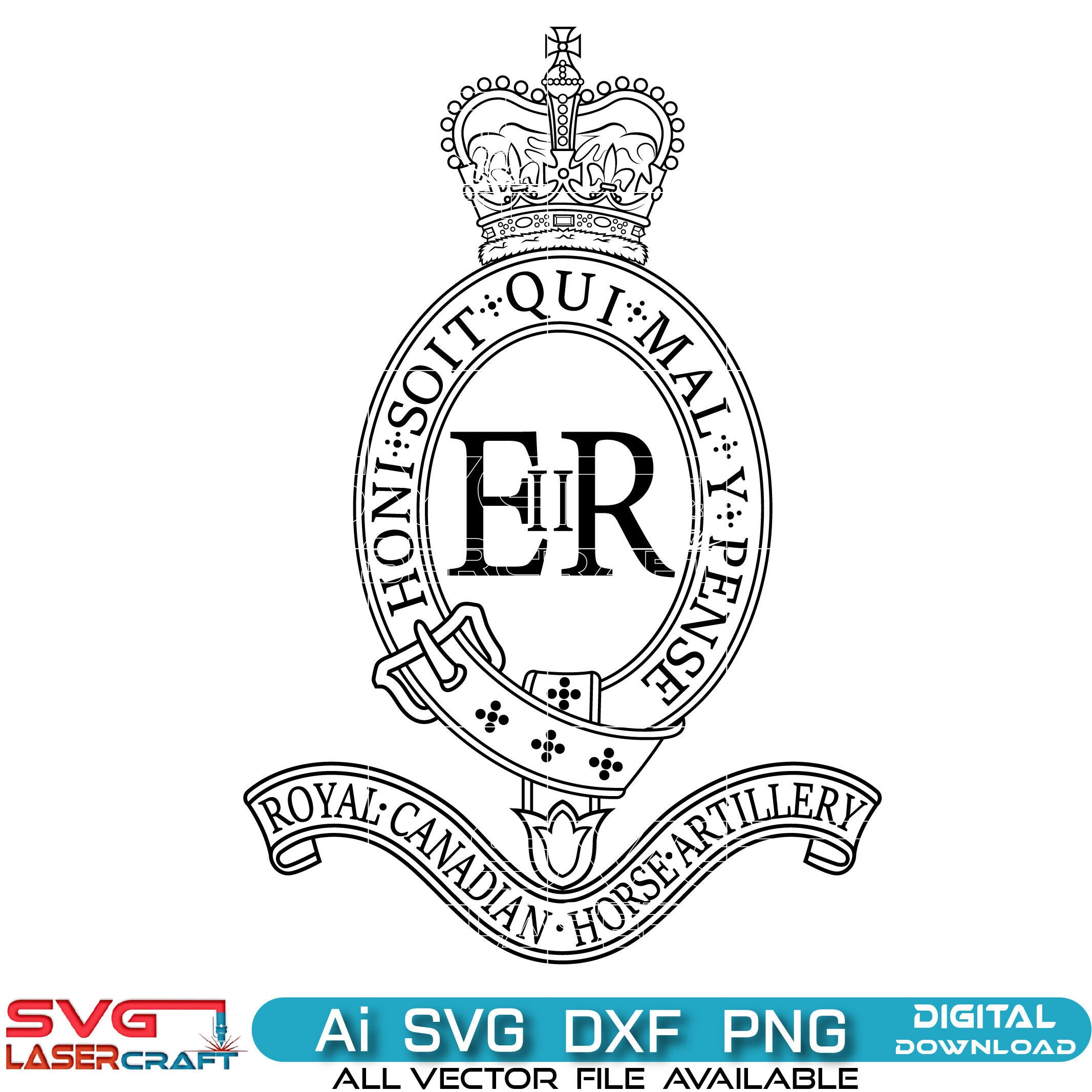 Royal Canadian Horse Artillery SVG | Vector Art Digital Download