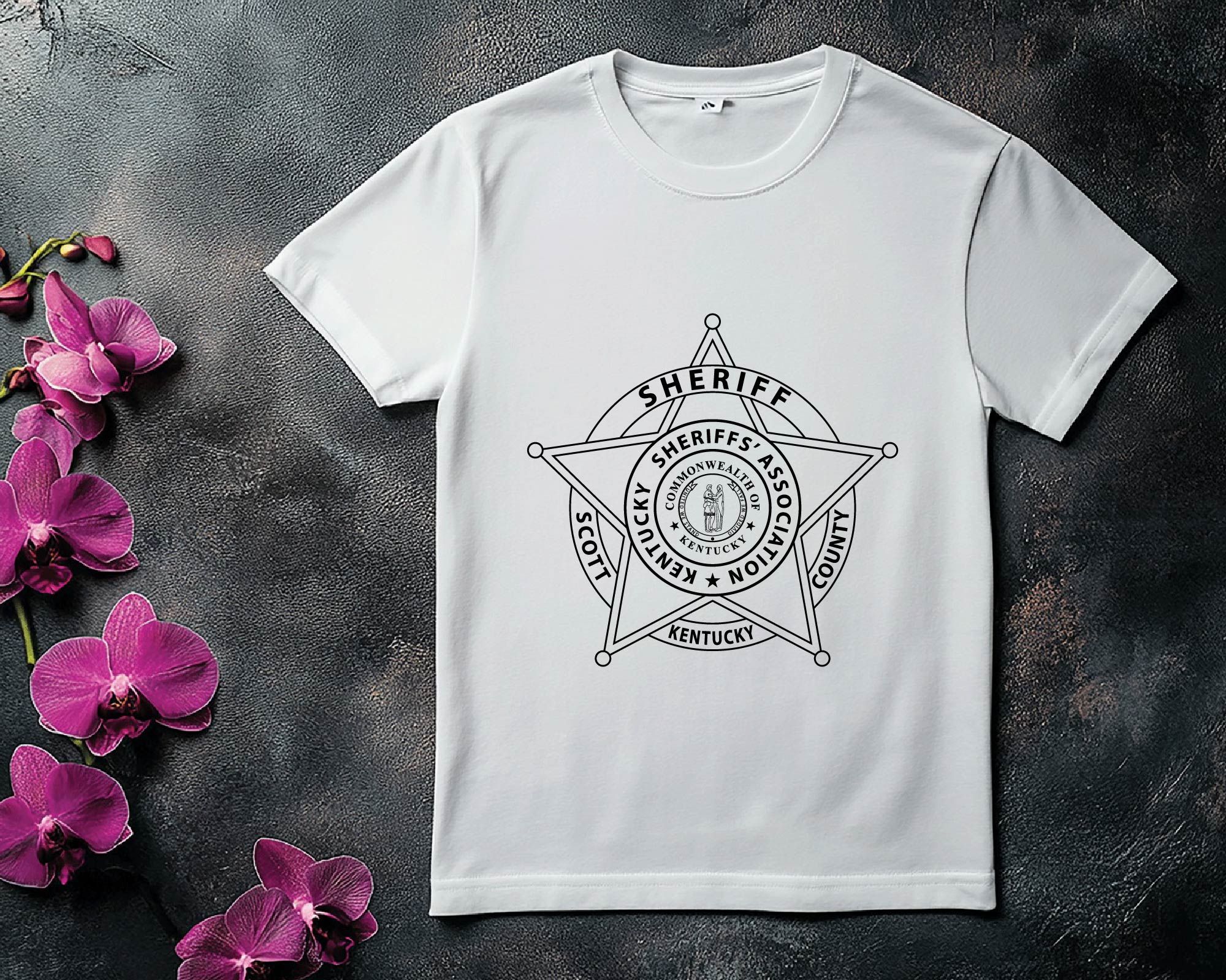 Mercer County Sheriff Badge SVG, Kentucky Sheriff Badge Vector, Mercer KY Police SVG, Sheriff’s Office Emblem Vector, KY Law Enforcement Badge SVG