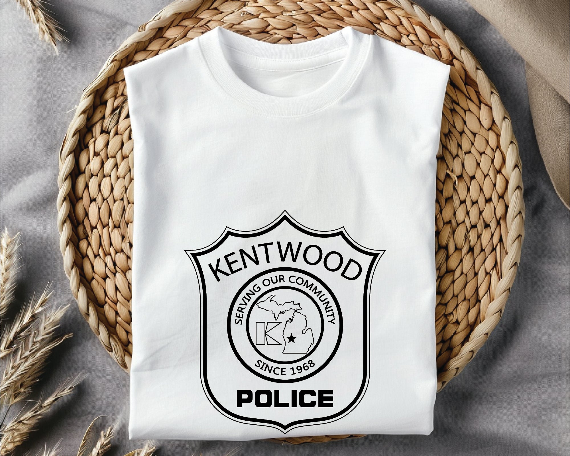 Kentwood Police Department Logo SVG, Kentwood PD Logo Vector, Michigan Police Logo Design, Law Enforcement Logo SVG