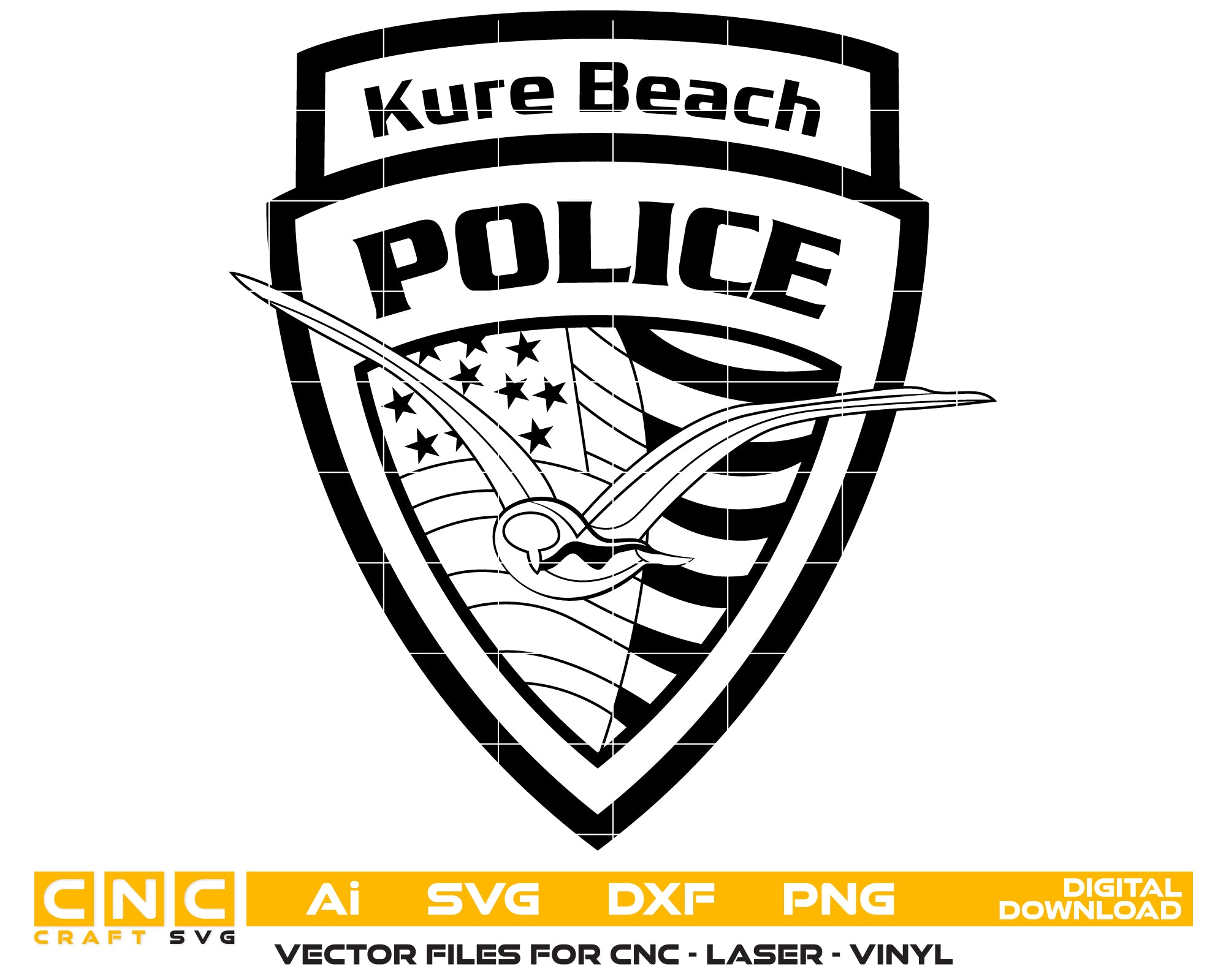 Kure Beach Police Badge