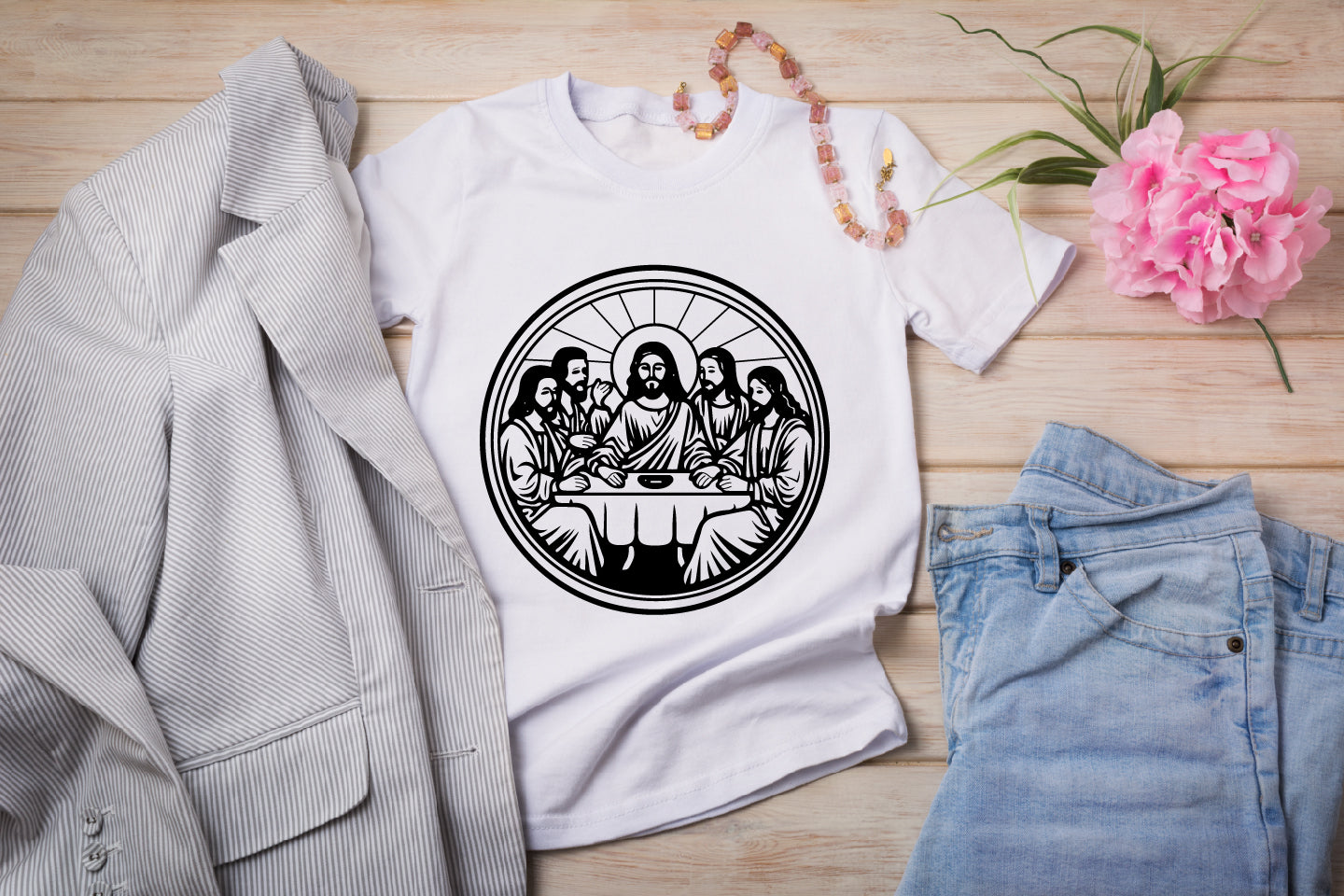 Last Supper Digital File | CNC, Laser, and Vector Art