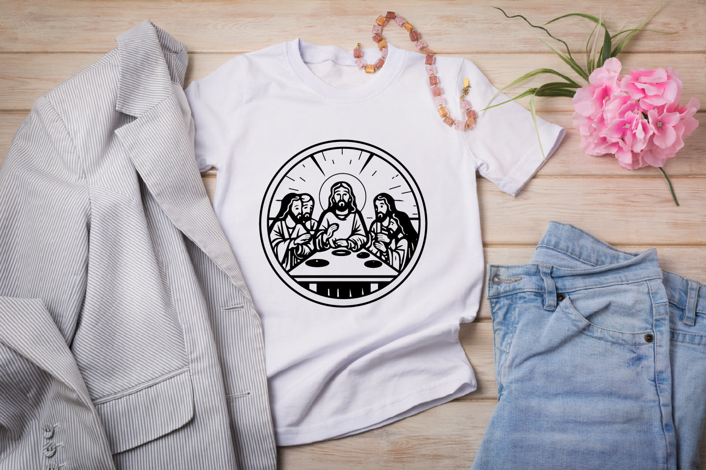 Last Supper Digital File | CNC, Laser, and Vector Art