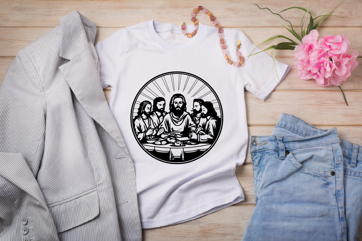 Last Supper Digital File | CNC, Laser, and Vector Art