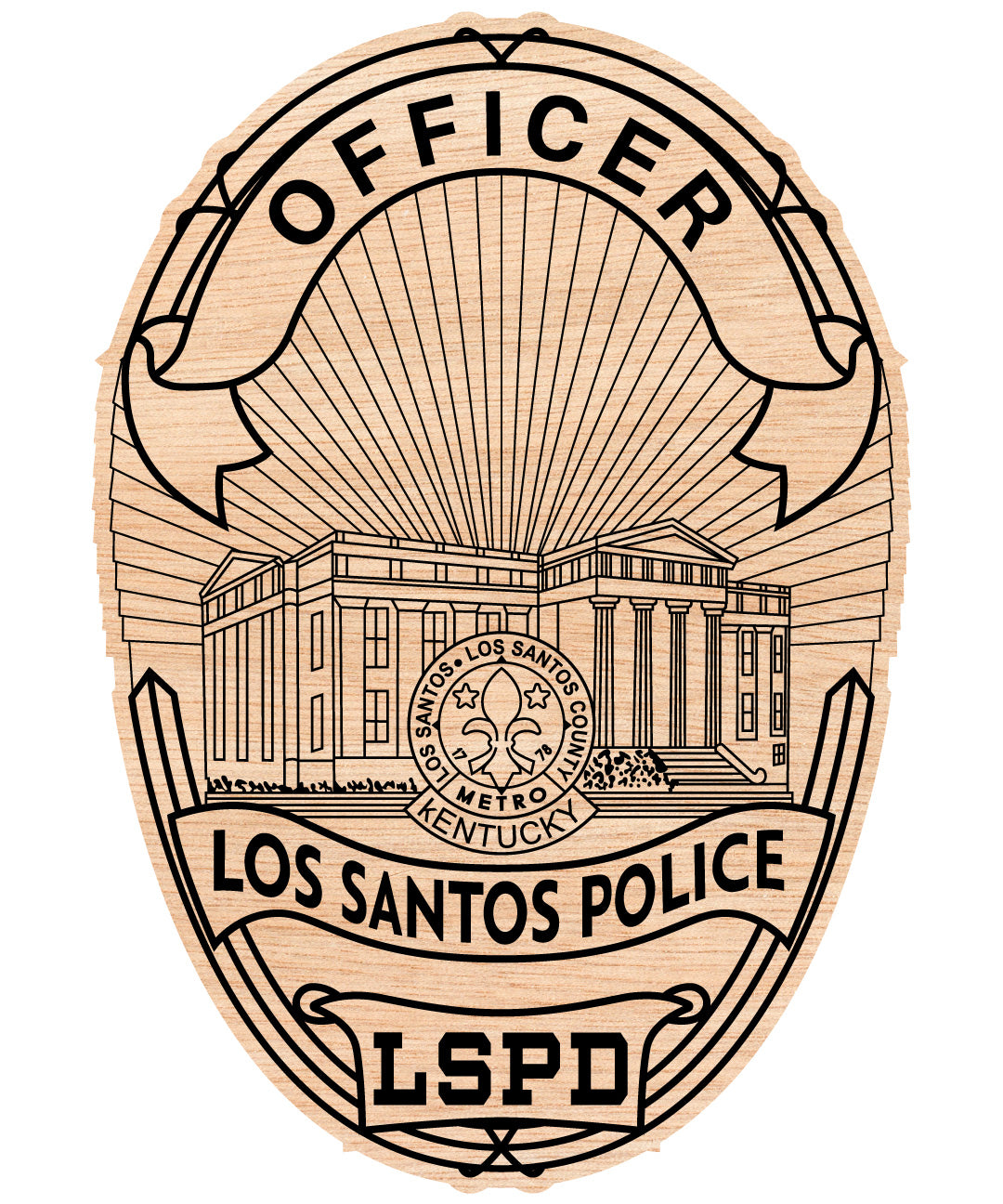 LSPD Los Santos Police Officer Badge