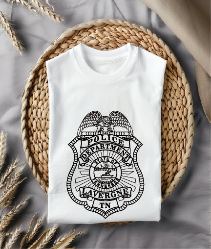 La Vergne Police Department Badge SVG, La Vergne Tennessee Police Badge Vector, La Vergne Police SVG Emblem, Tennessee Law Enforcement Badge Logo SVG, #support