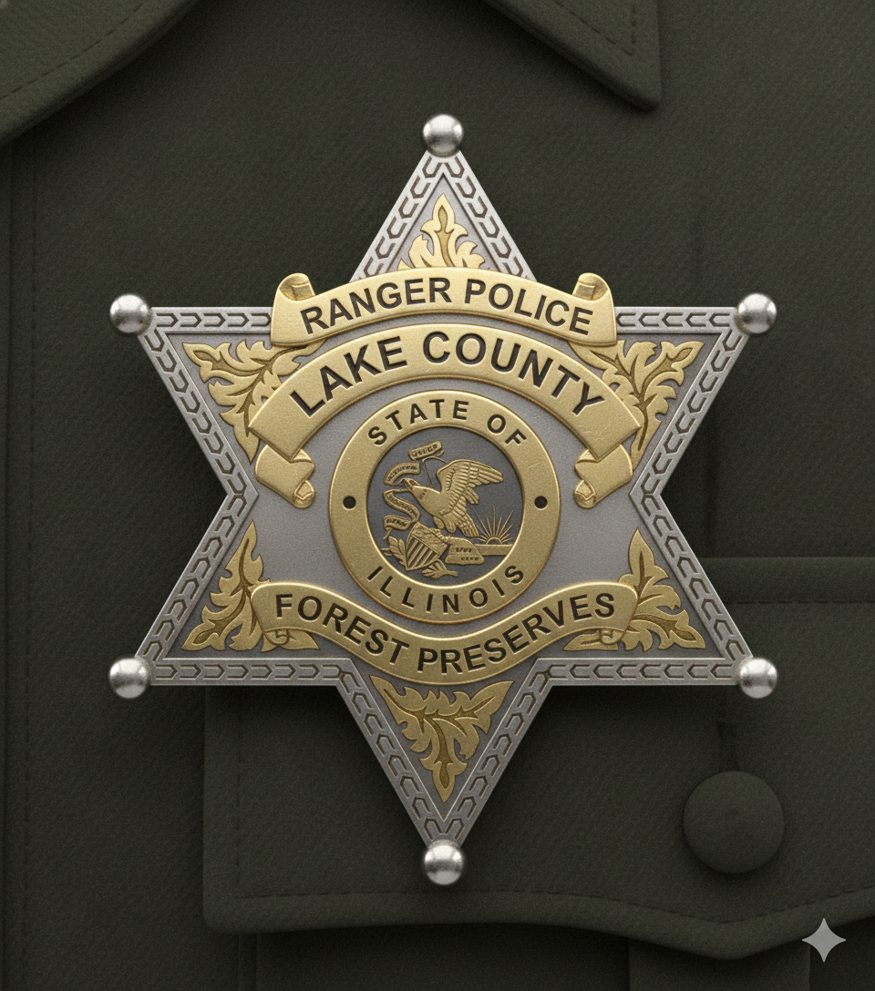 Lake County Forest Preserves Police Badge SVG
Illinois Ranger Police Vector Design
Lake County Forest Preserves Star Badge
Law Enforcement Ranger Emblem for Engraving
Illinois State Seal Police Logo CNC File