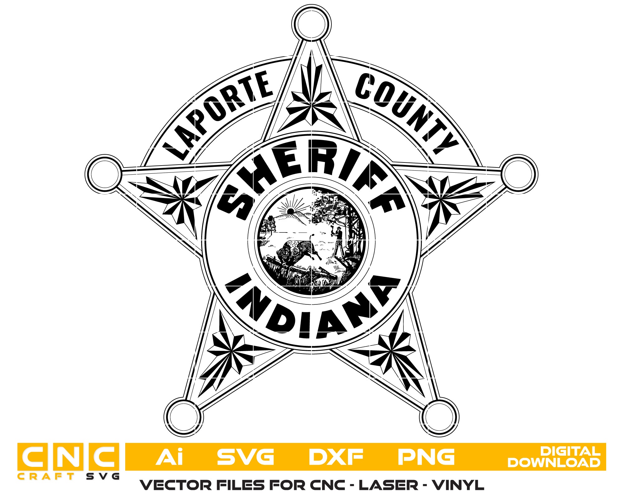 LaPorte County Sheriff’s Badge