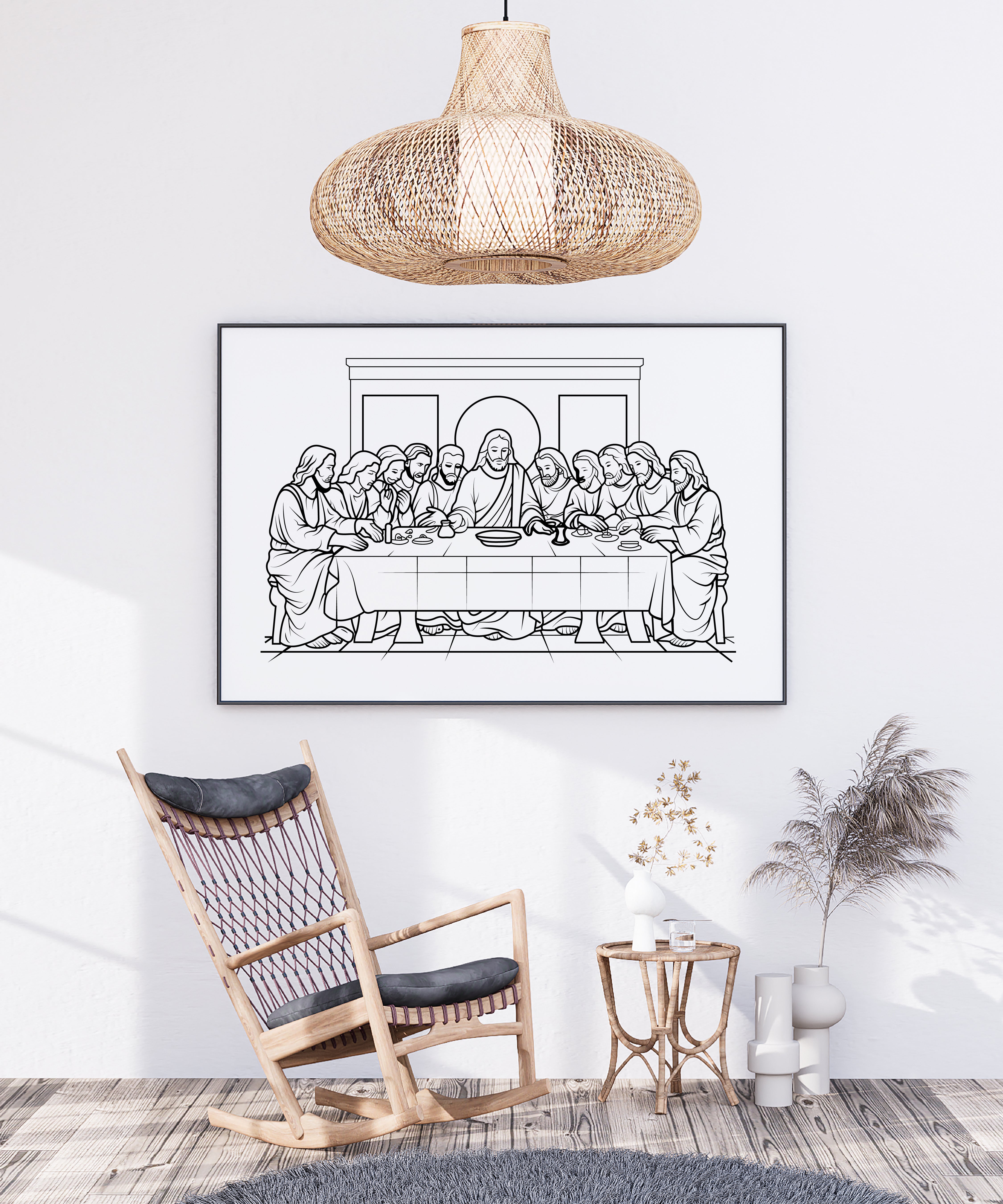 Last Supper Digital File – High-Quality Vector Art Download