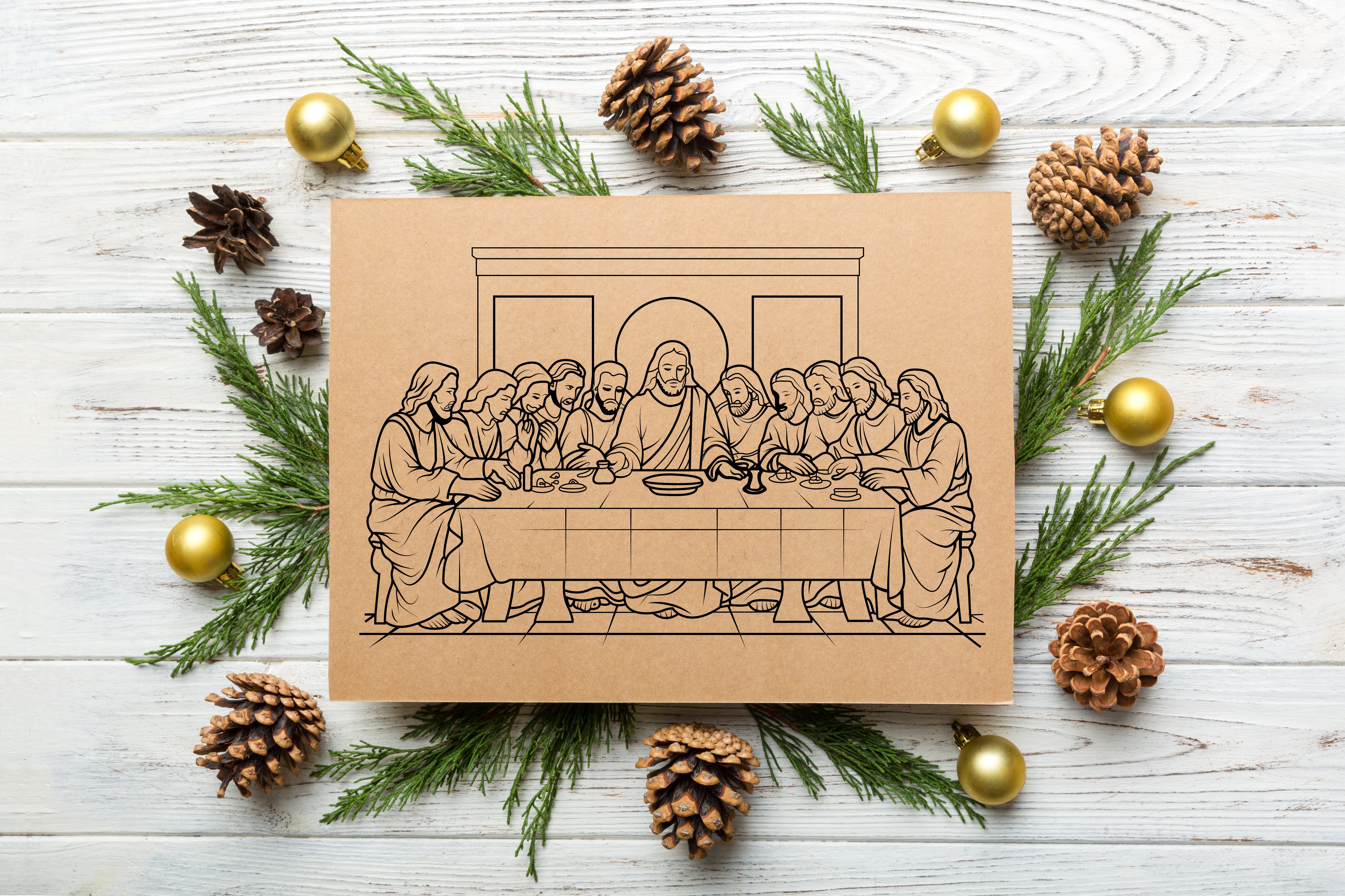 Last Supper Digital File – High-Quality Vector Art Download