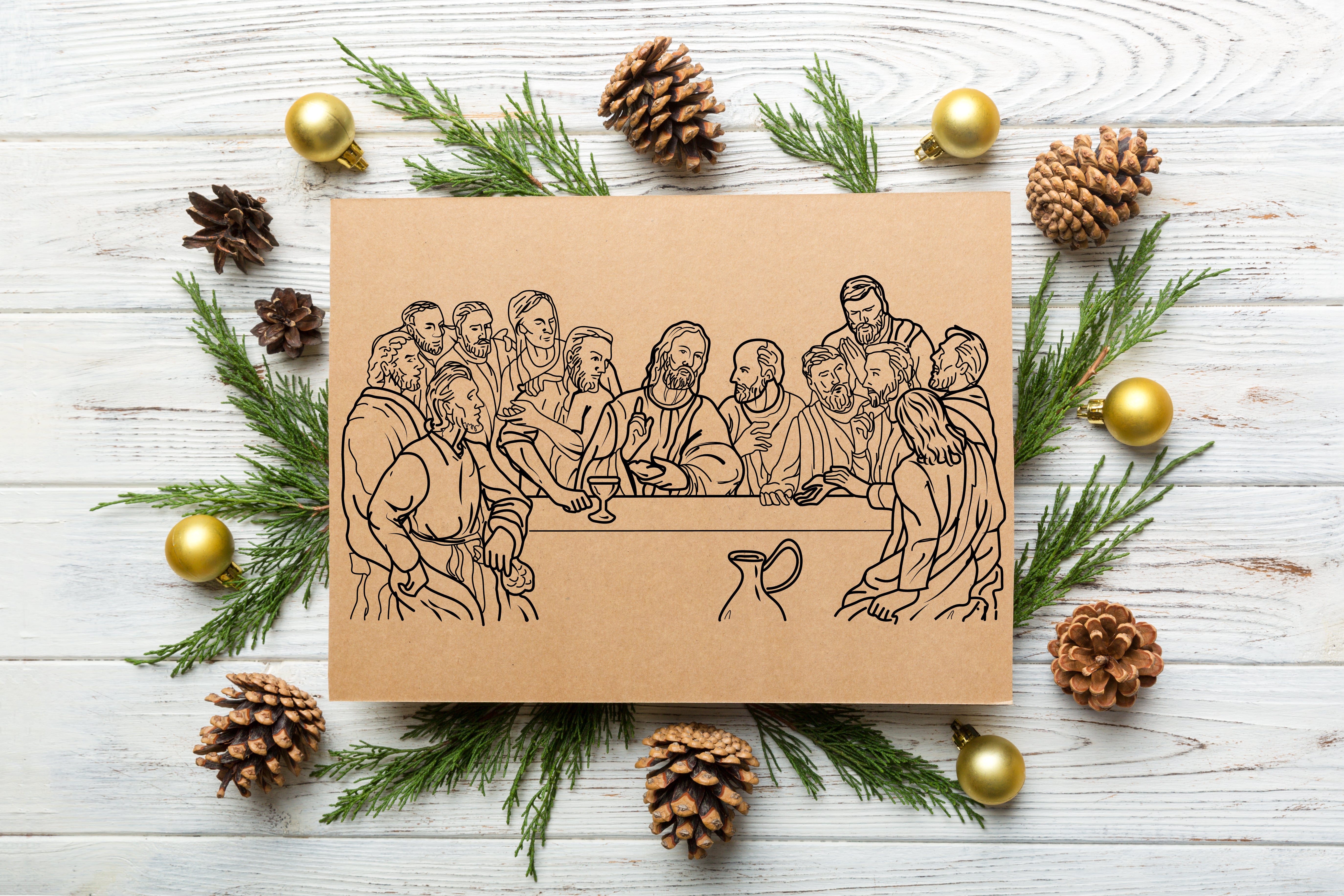 Last Supper Digital File – High-Quality Vector Art Download