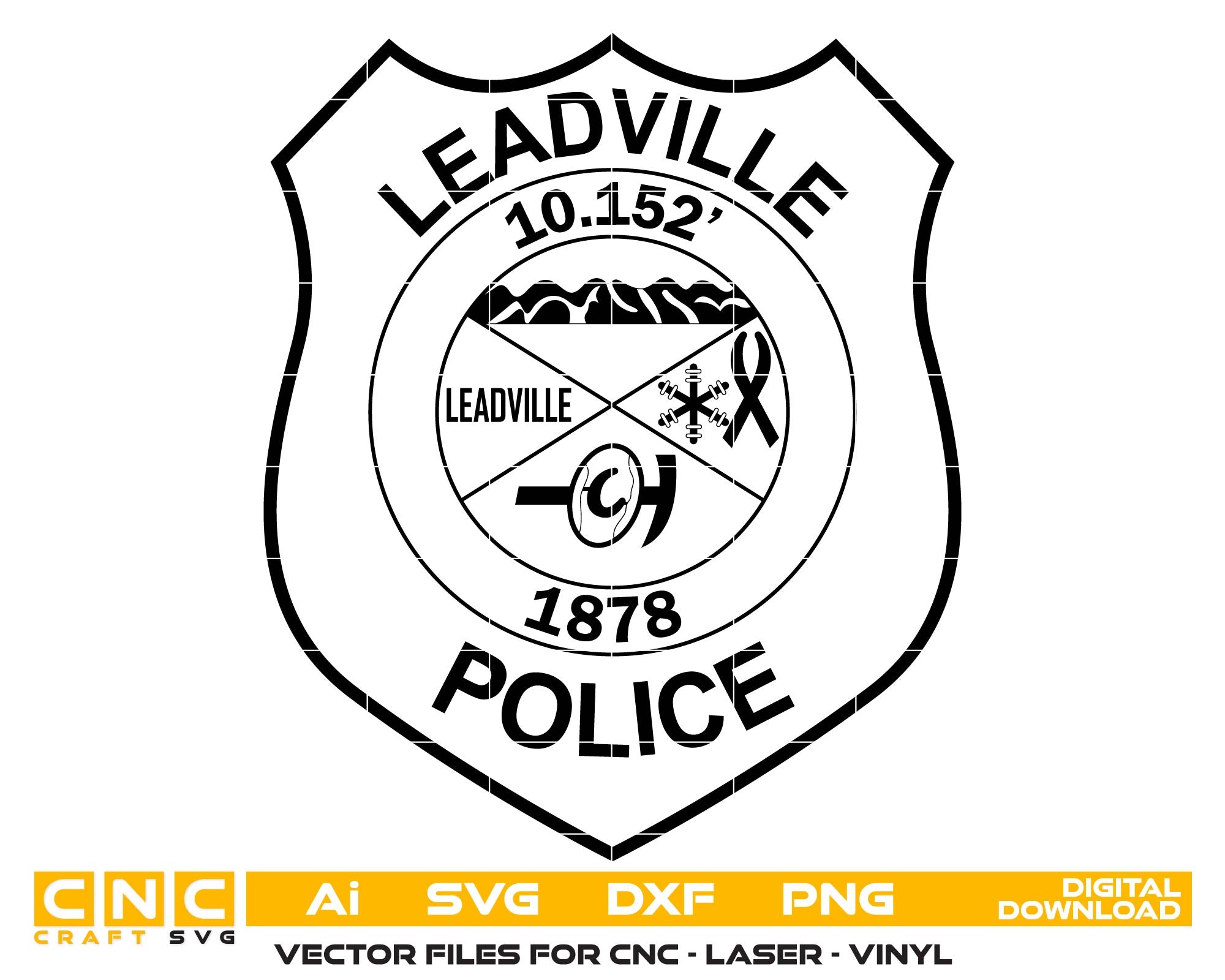 Leadville Police Department Patch, Colorado