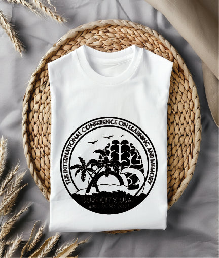 LearnMem Conference Logo, Surf City