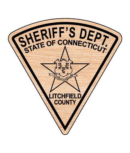 litchfield county sheriff’s department patch svg, connecticut sheriff patch vector design, litchfield county ct sheriff dept svg emblem, connecticut law enforcement patch svg, litchfield sheriff badge svg