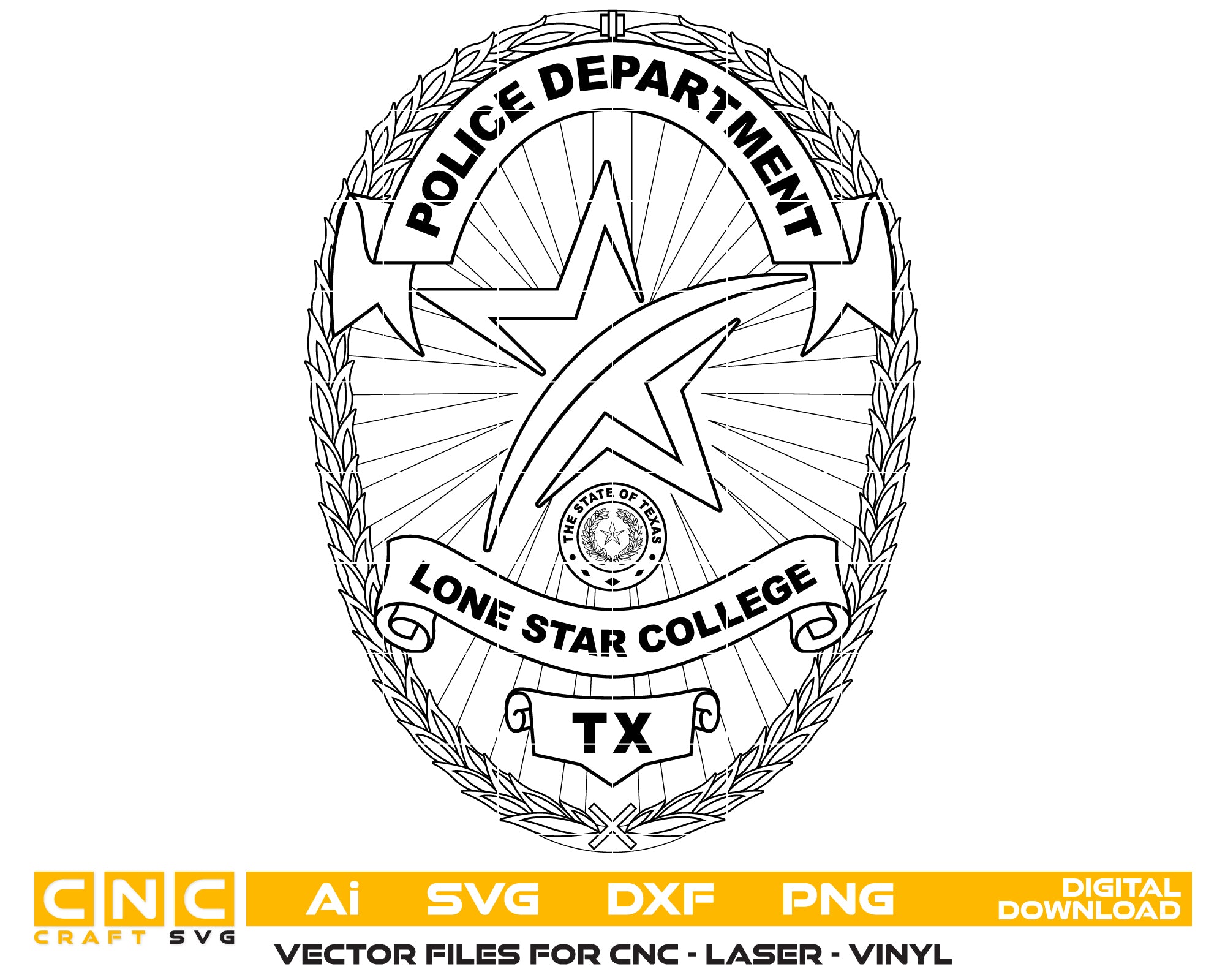 Lone Star College Police Badge