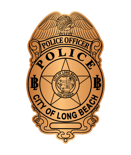 Long Beach Police Officer Badge Vector Art – Digital Download