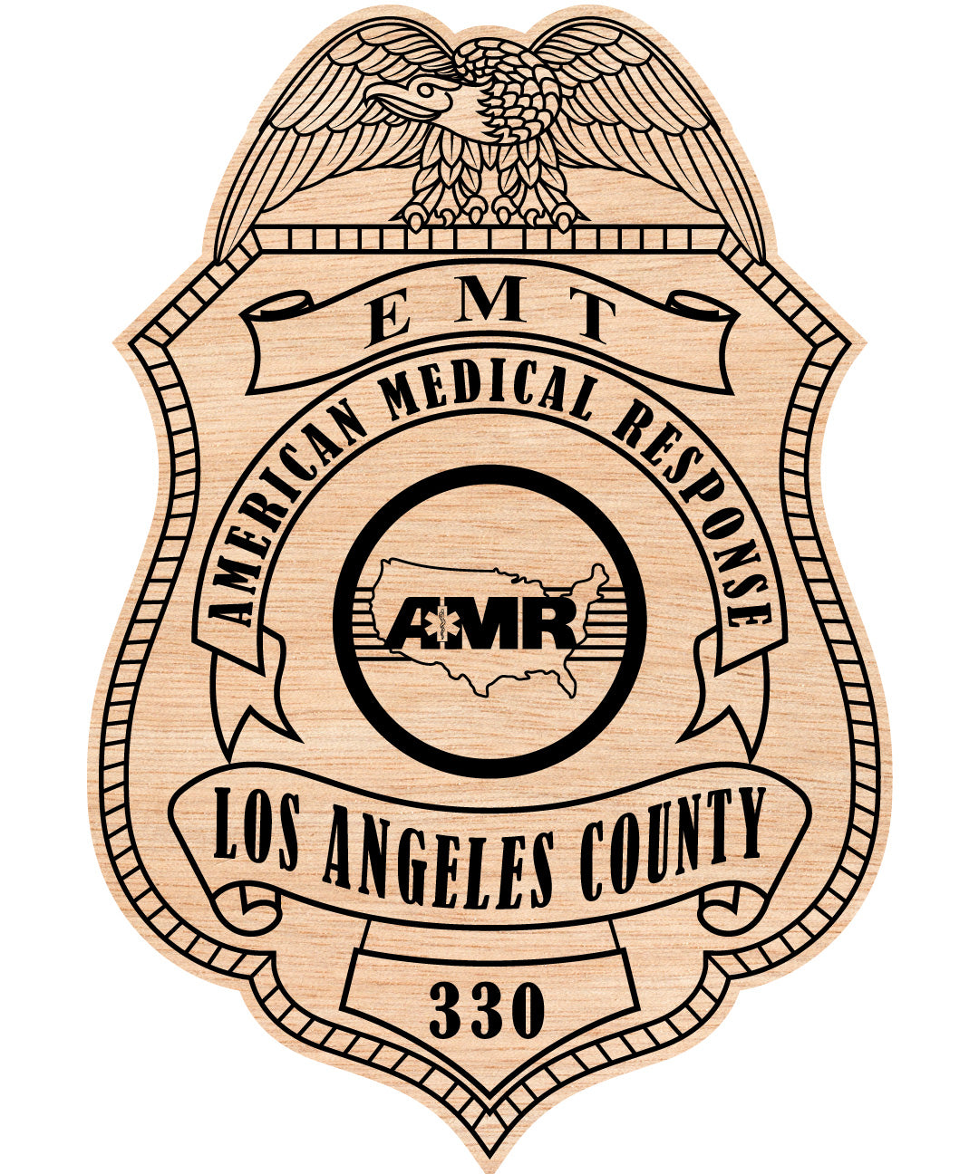Los Angeles Emt Ems Uniform Badge