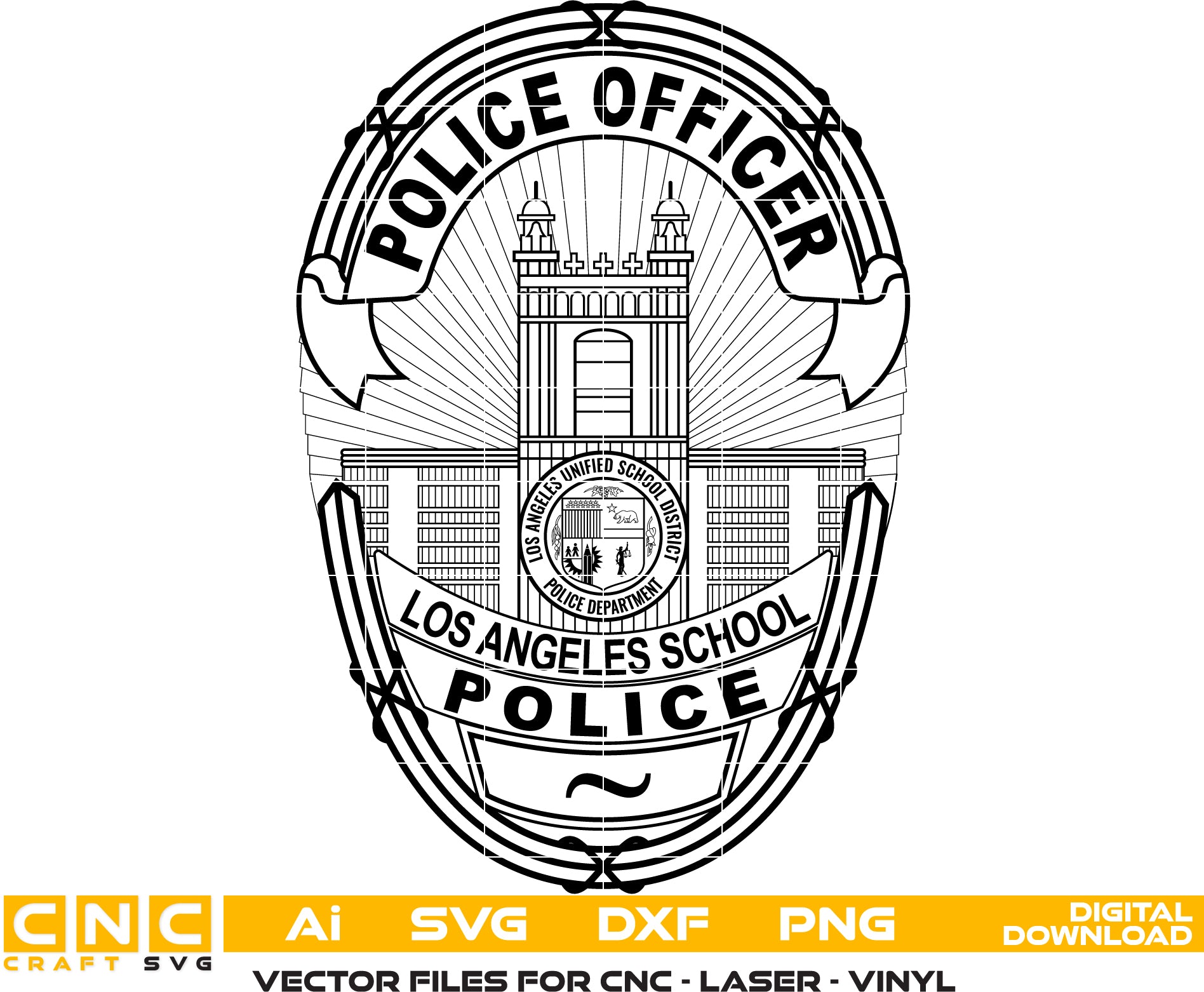 Los Angeles School Police Badge