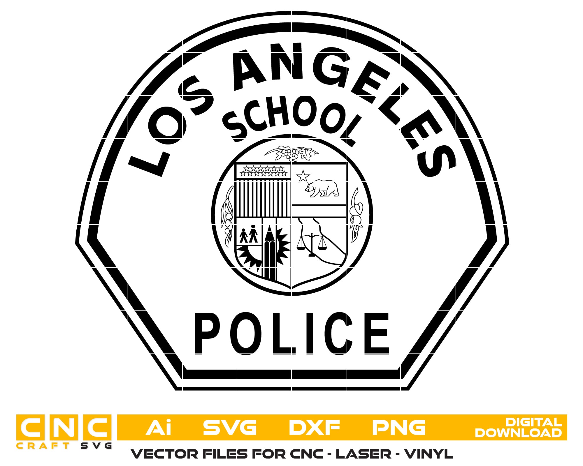Los Angeles School Police Patch