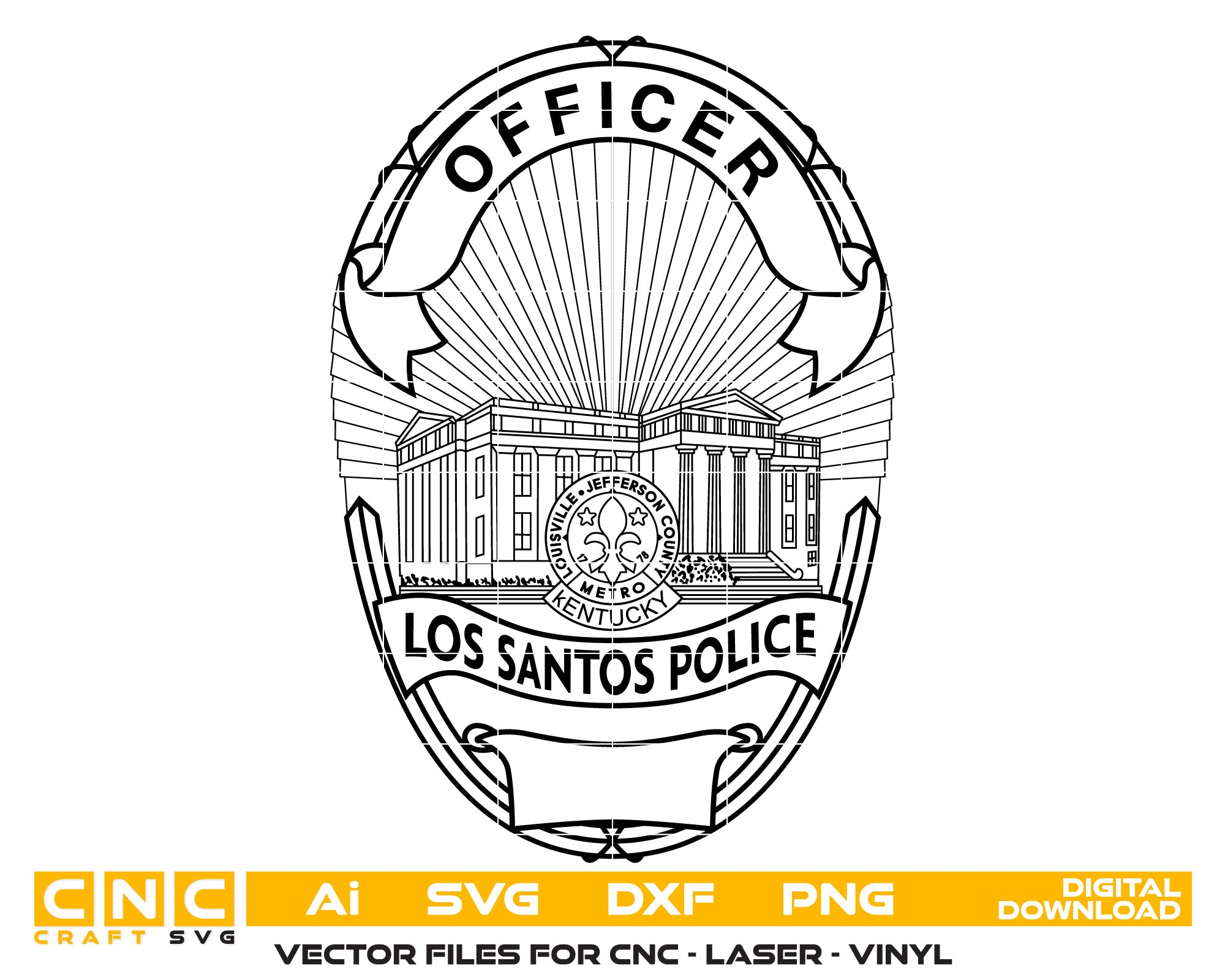 Los Santos Police Officer Badge