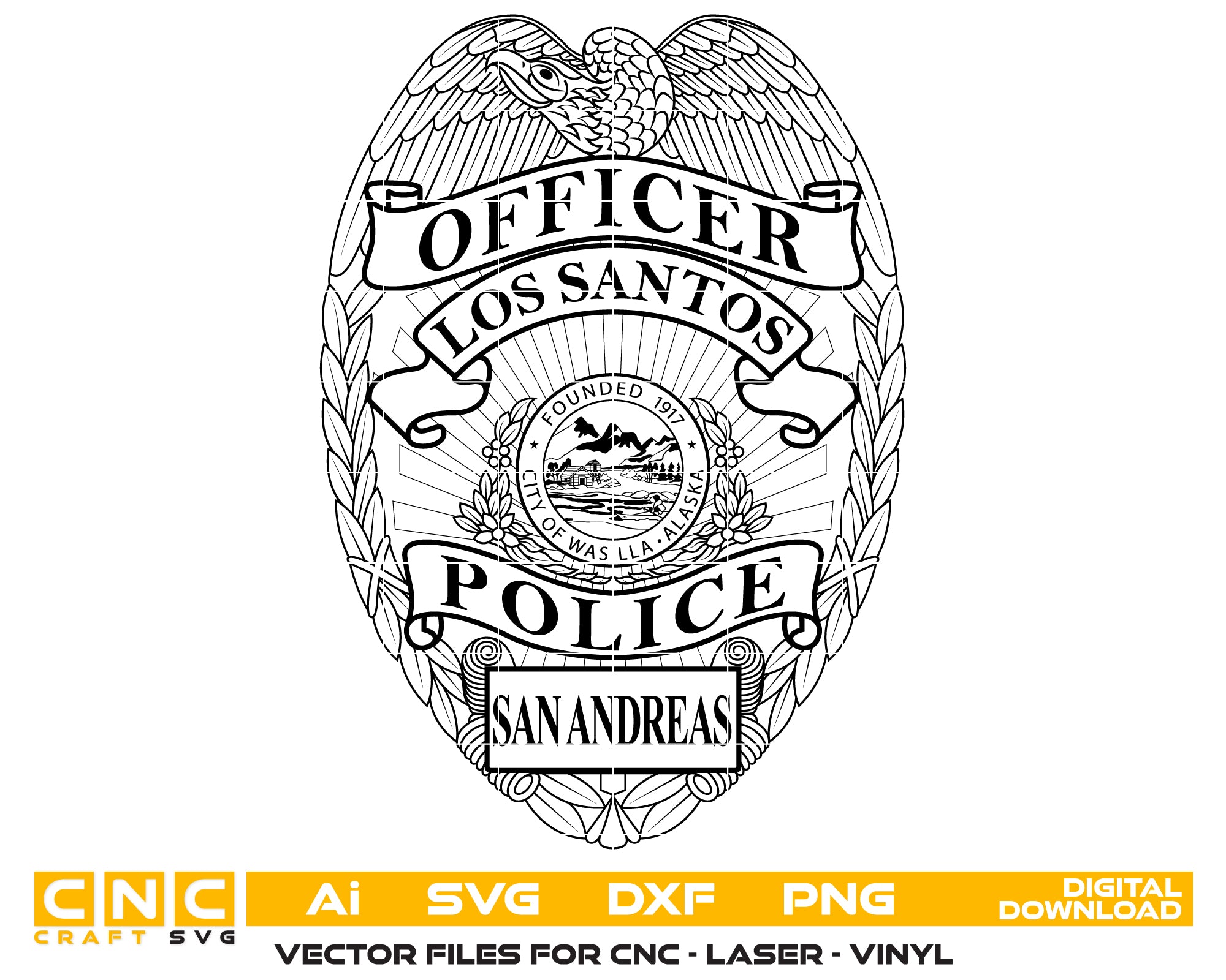 Los Santos Police Officer Badge