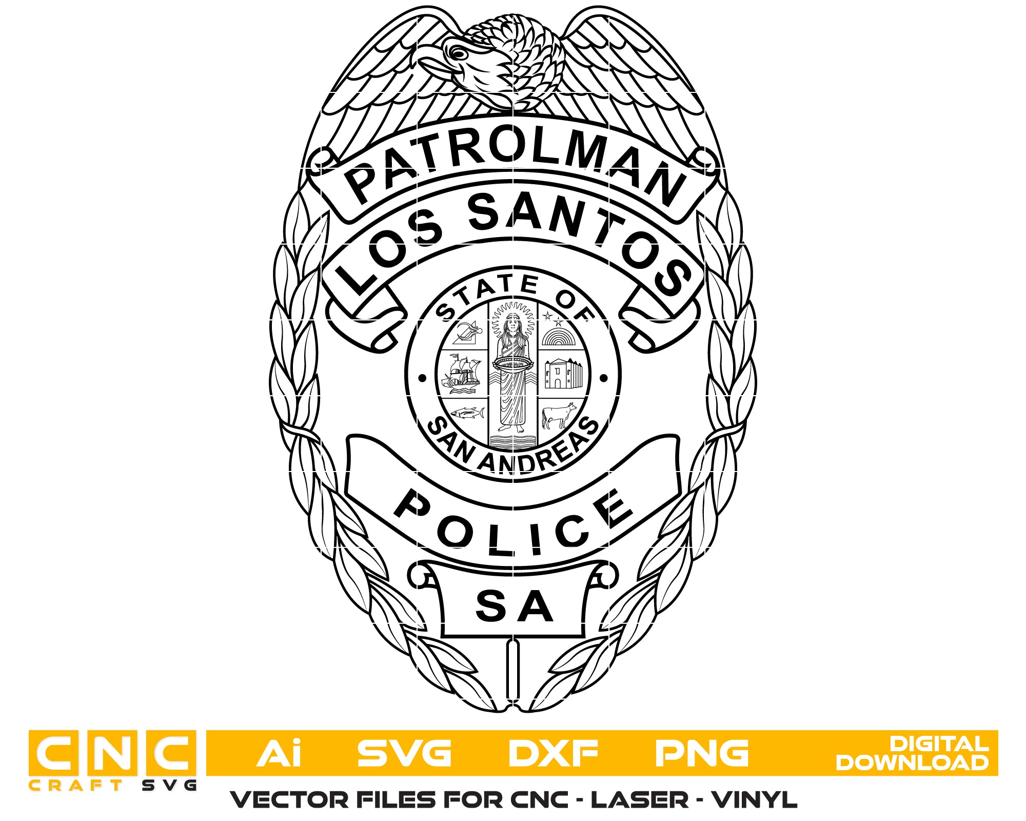 Los Santos Police Patrolman Badge