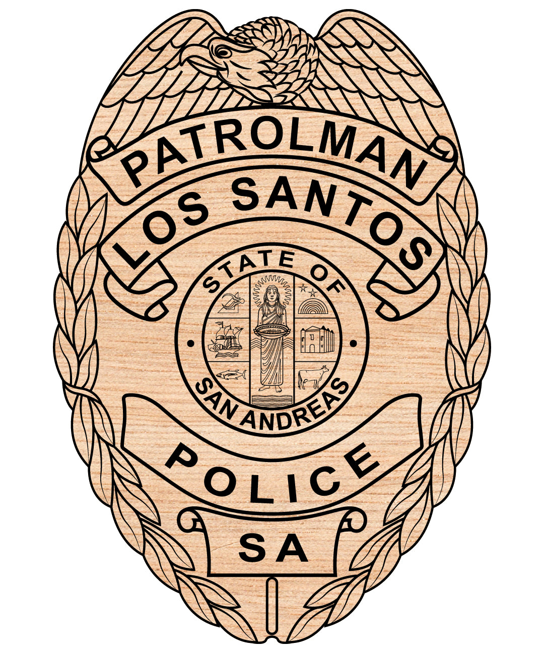 Los Santos Police Patrolman Badge