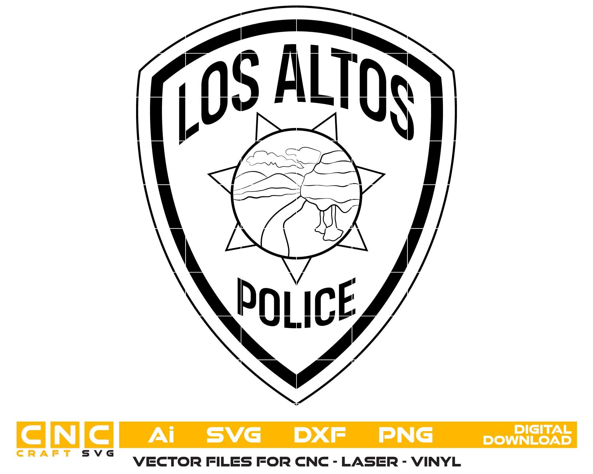 Los Altos Police Department Patch SVG, Los Altos California Police Logo, Los Altos PD Patch Vector, California Police Patch SVG, Los Altos Law Enforcement Emblem