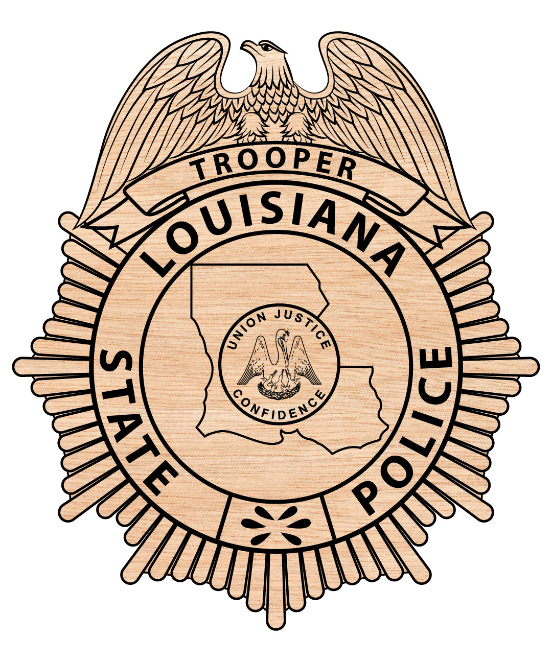 Louisiana State Police Trooper Badge SVG