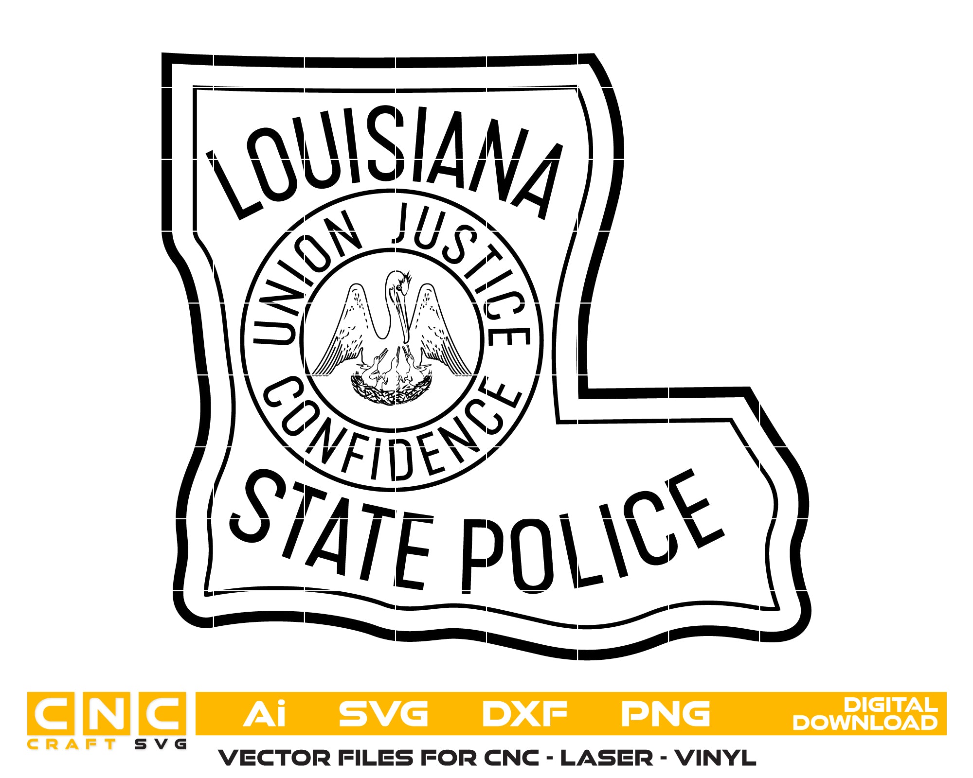 Louisiana State Police Badge SVG, Louisiana State Police Badge Vector, Louisiana Police SVG Emblem, Louisiana Law Enforcement Badge Logo SVG, #support