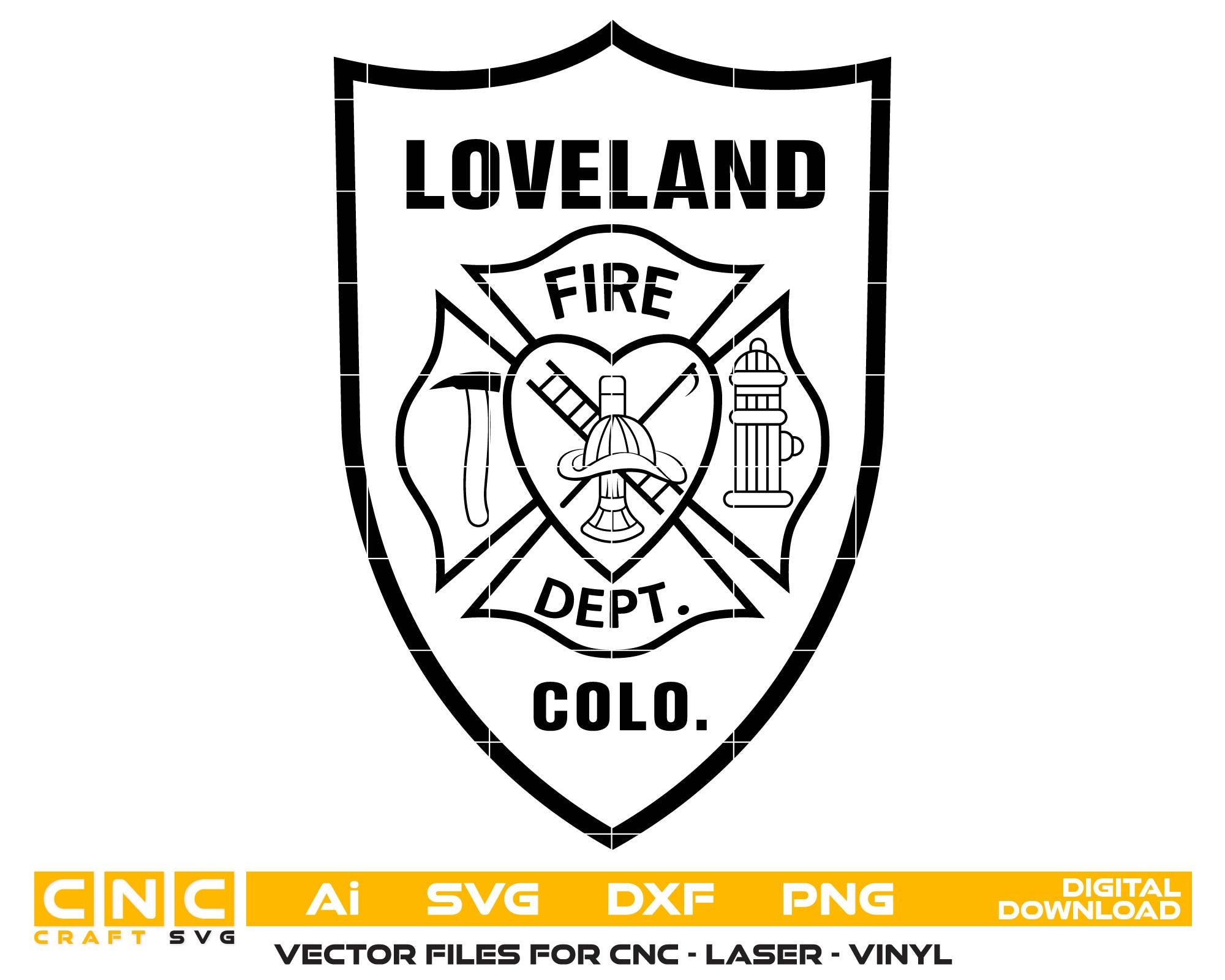 Loveland Fire & Rescue Patch, Colorado
