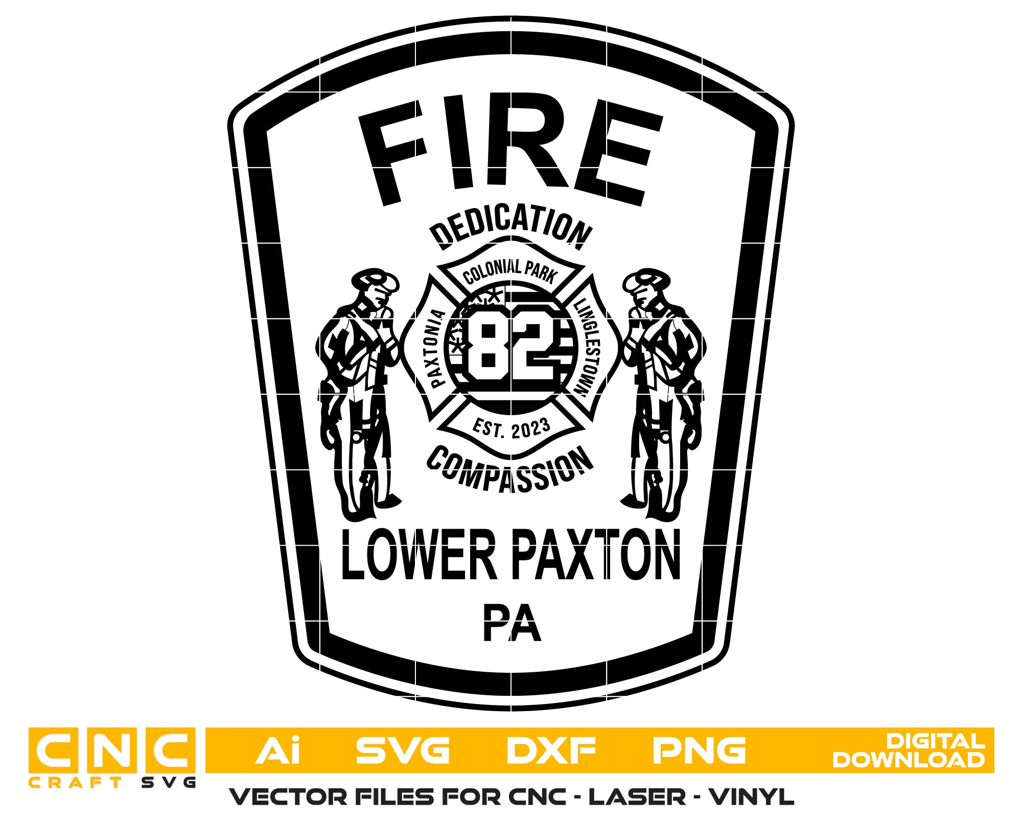 Lower Paxton Bureau Of Fire Department Patch