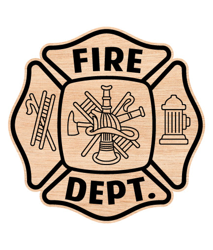 Maltese Cross Fire Department Badge