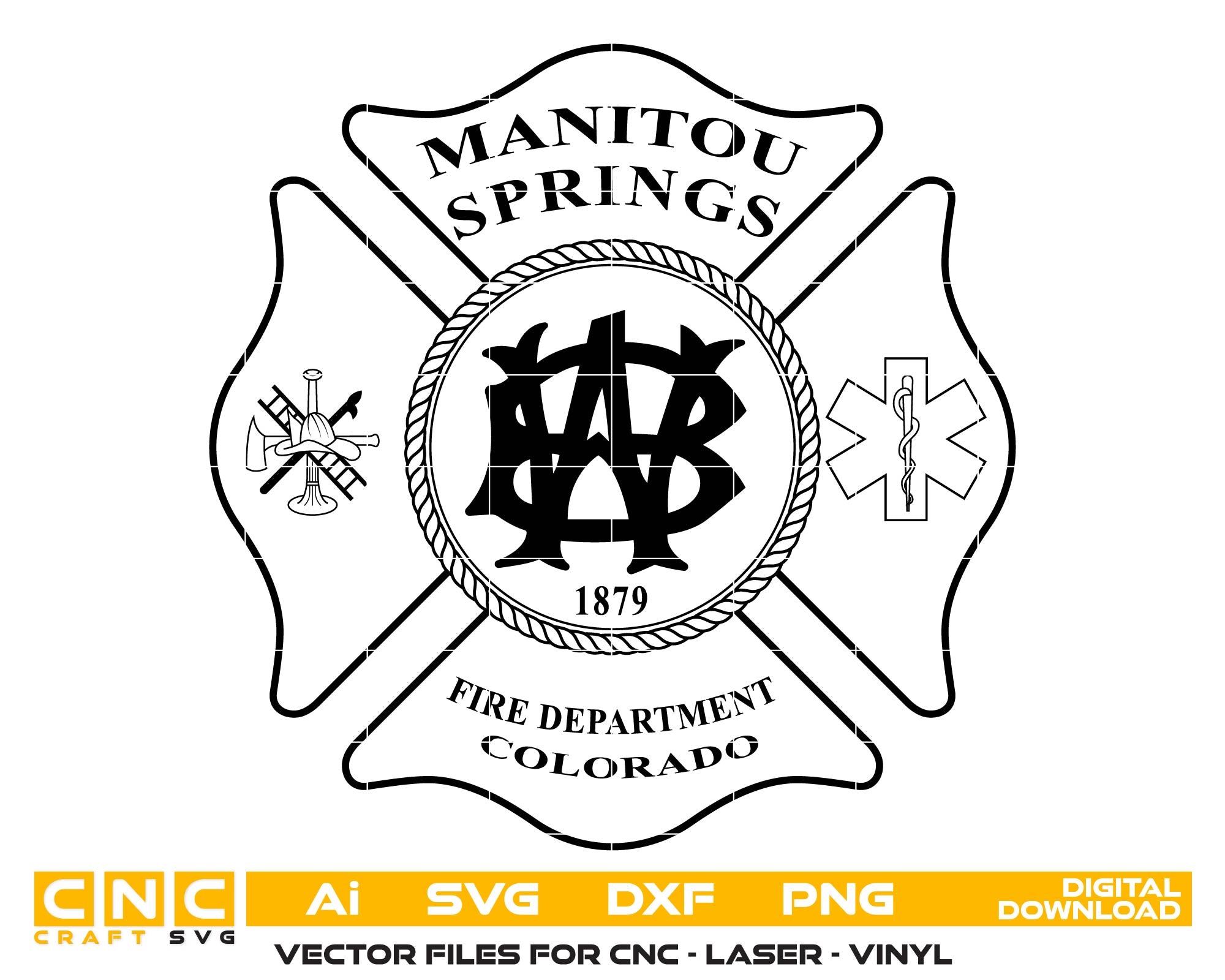 Manitou Springs Fire Department Emblem – Colorado