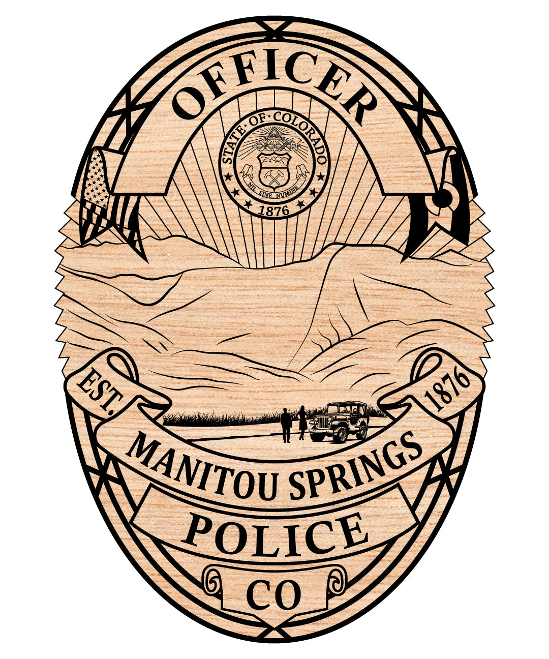 Manitou Springs Police Officer Badge