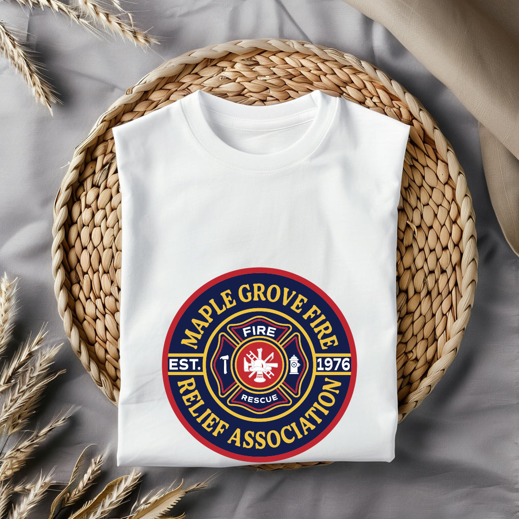 Maple Grove Firefighters Relief Association Logo SVG, Firefighter Emblem Vector, Maple Grove Fire Logo, Fire Department Relief Association Badge, Firefighters Association Emblem