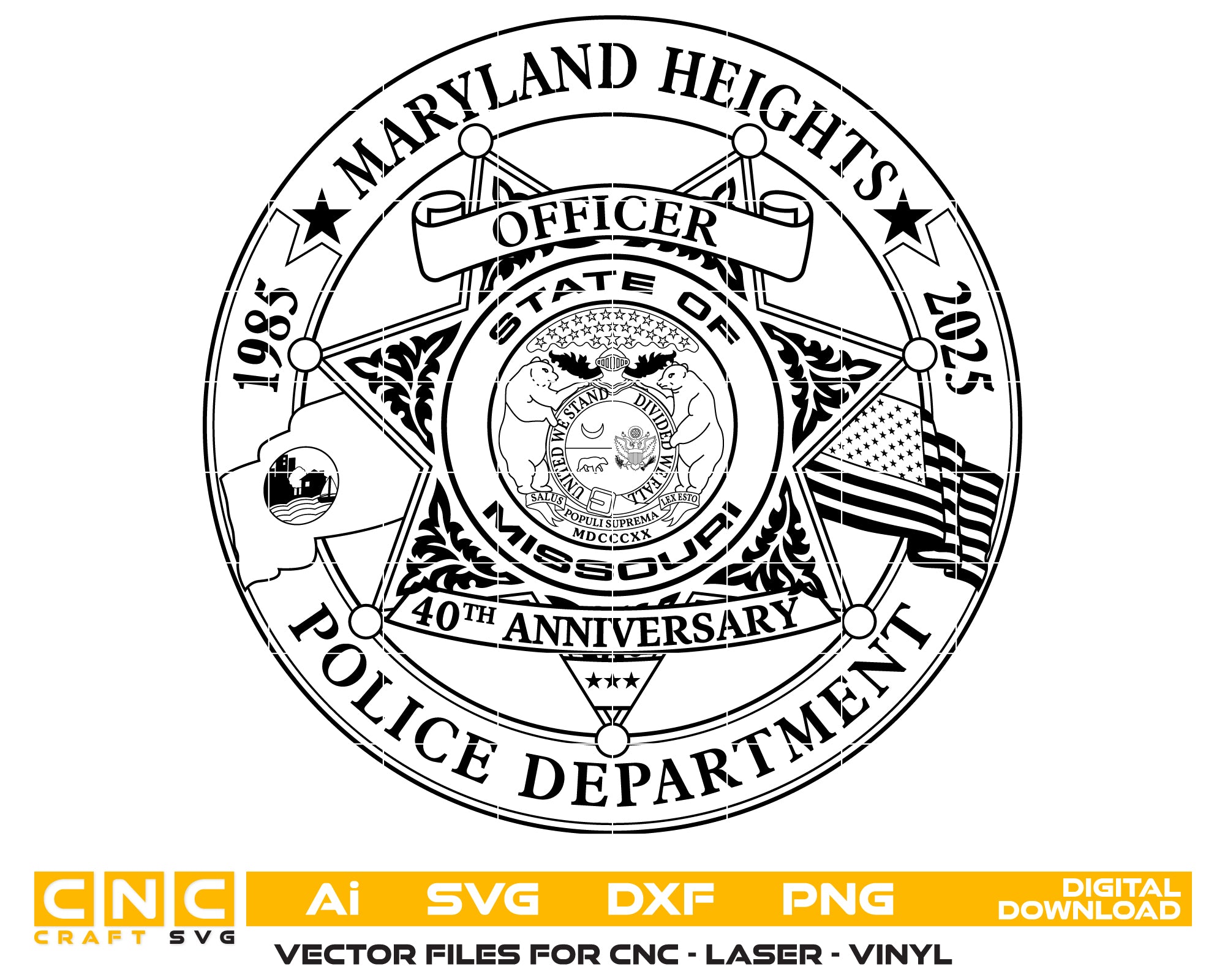 Maryland Heights Police Department Badge