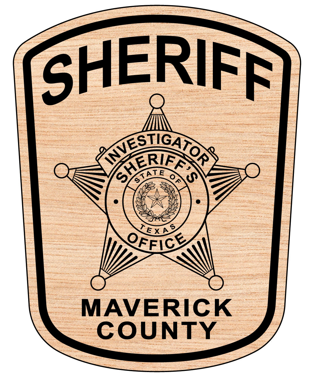 Texas Sheriff Badge
Maverick County Sheriff Badge
Sheriff Badge
Sheriff Badge SVG