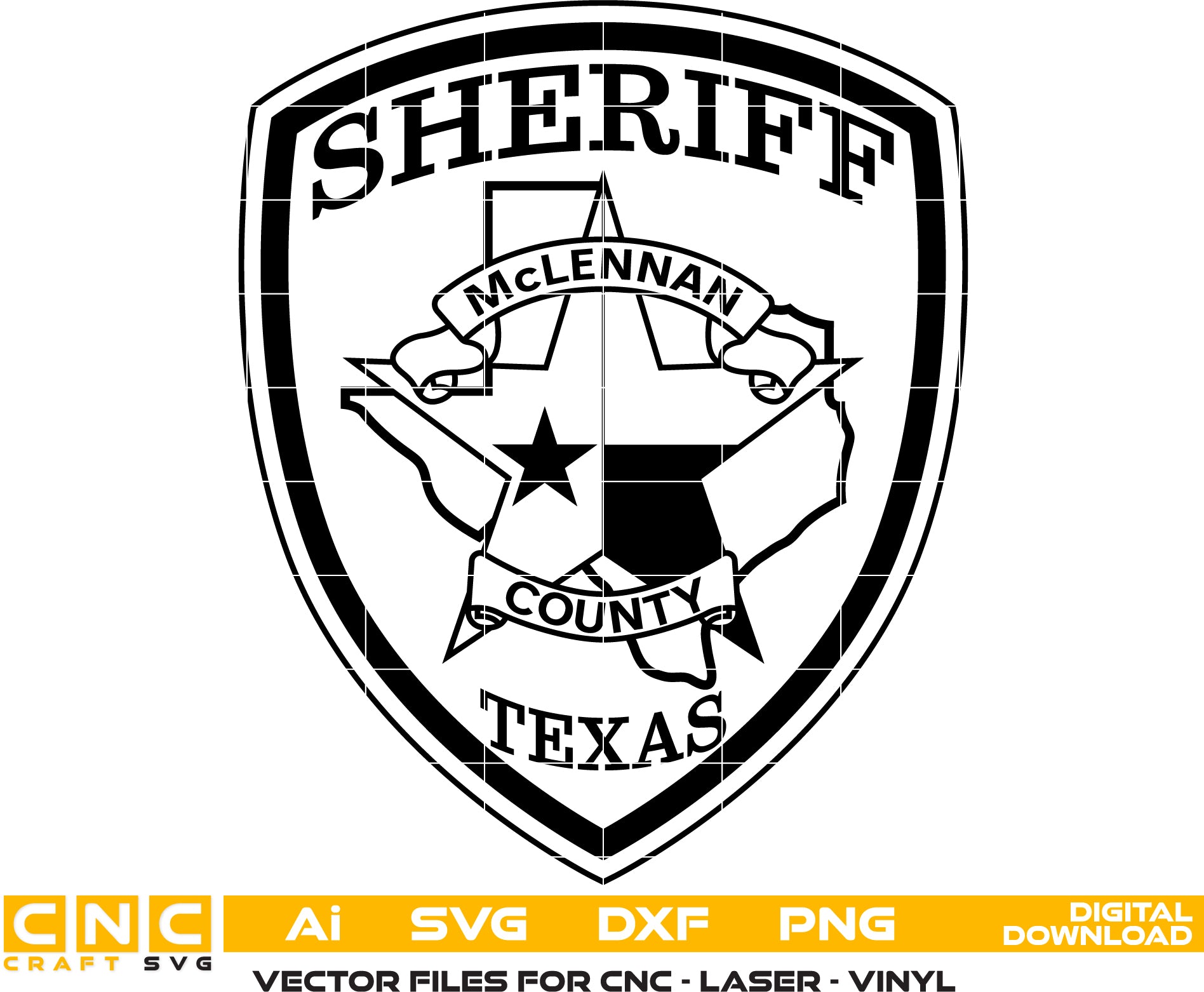McLennan County Sheriff Office Shoulder Patch, Texas