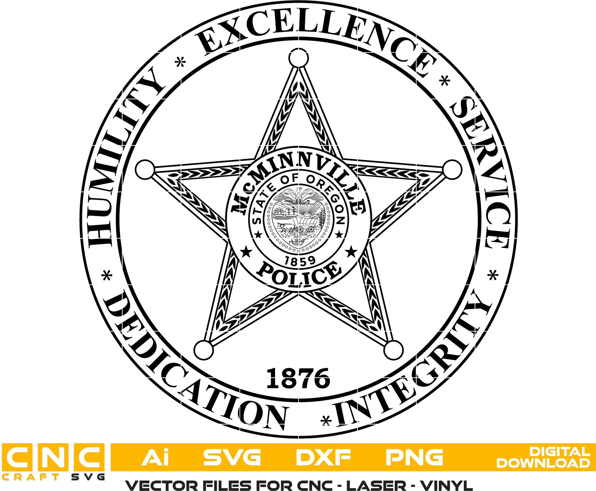 Mcminnville Police Badge