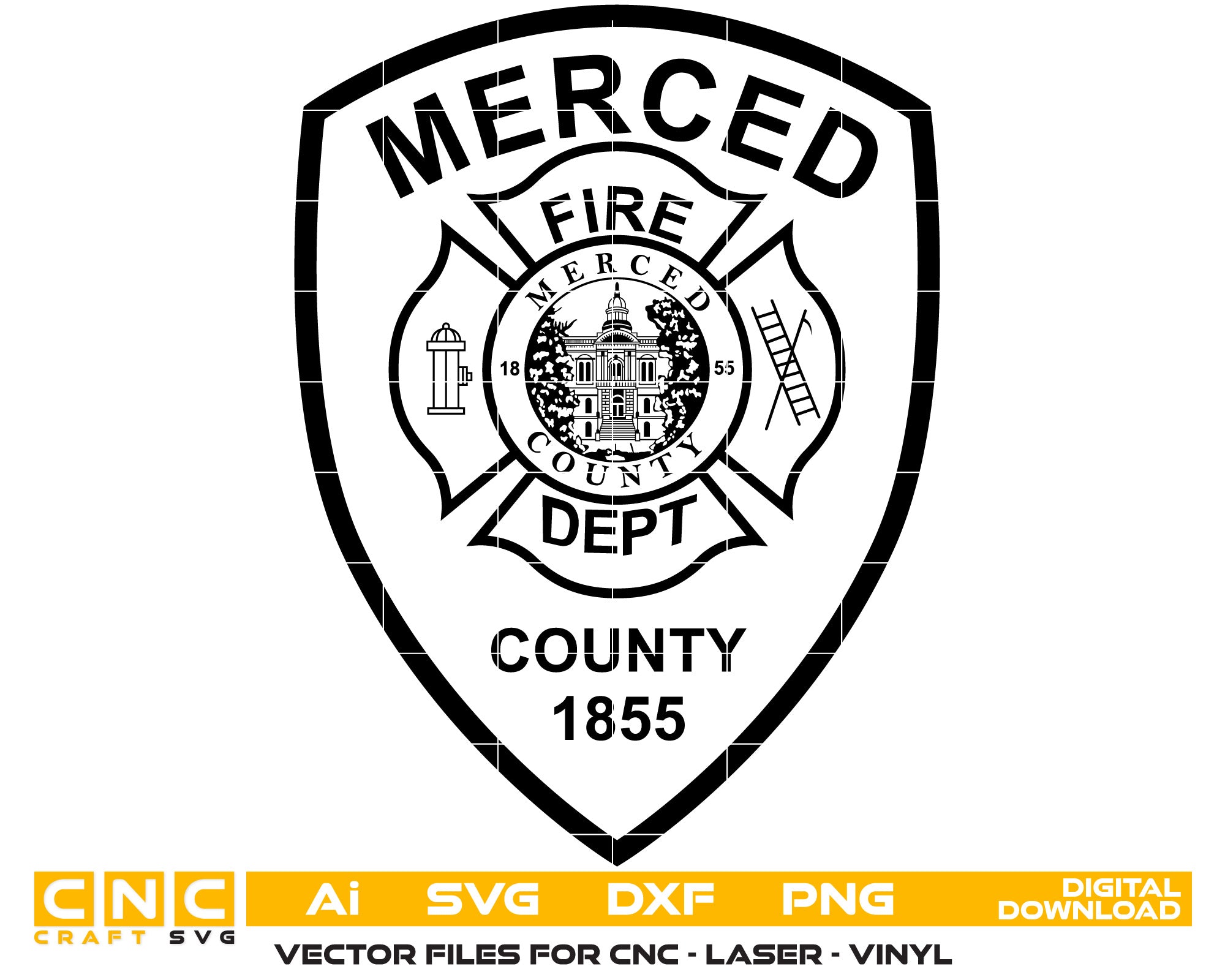 Merced Fire Department Badge