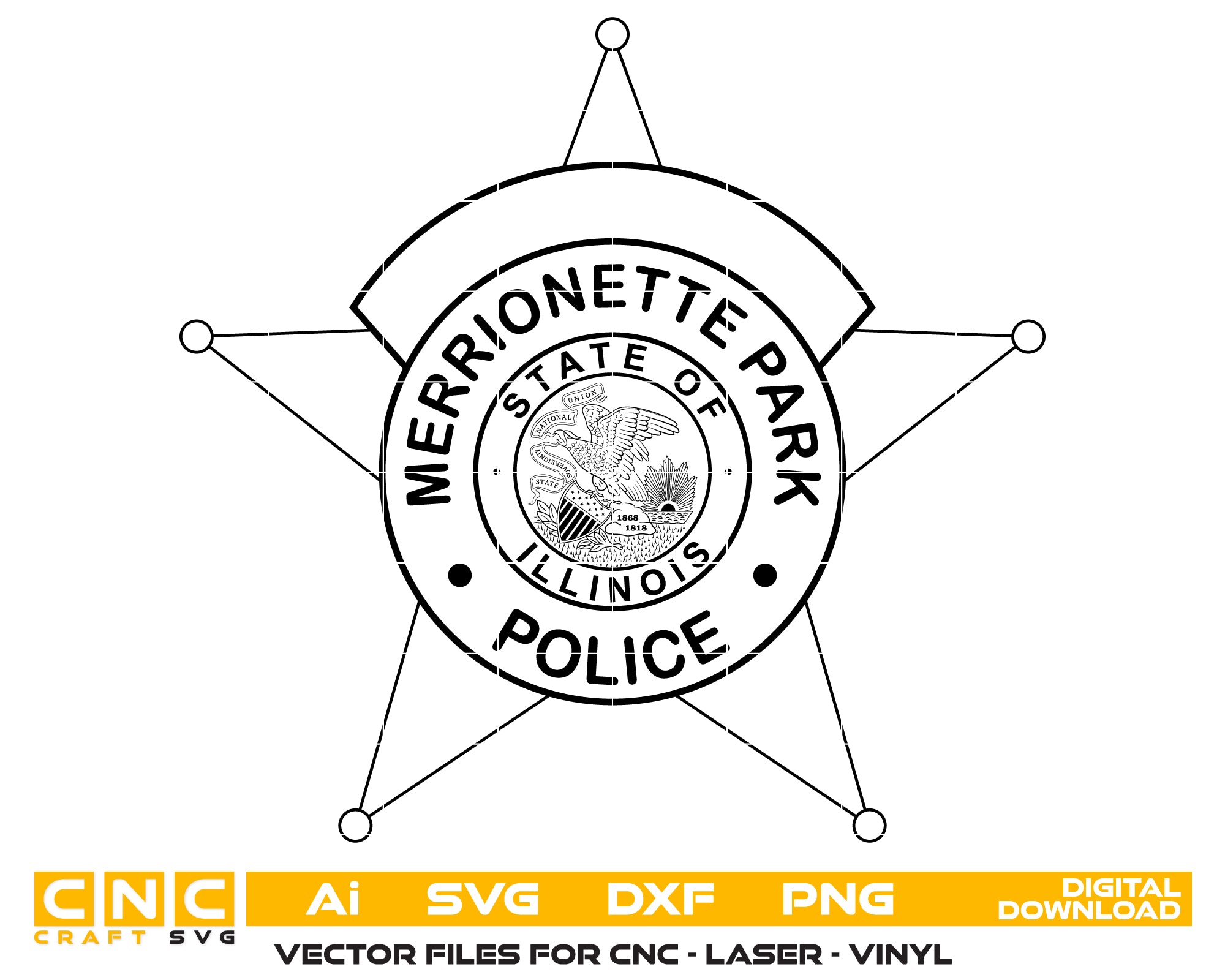 Merrionette Park Police Badge