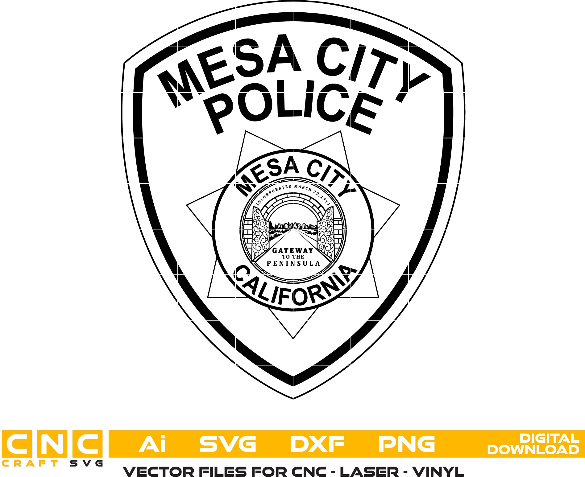 Mesa City Police Badge