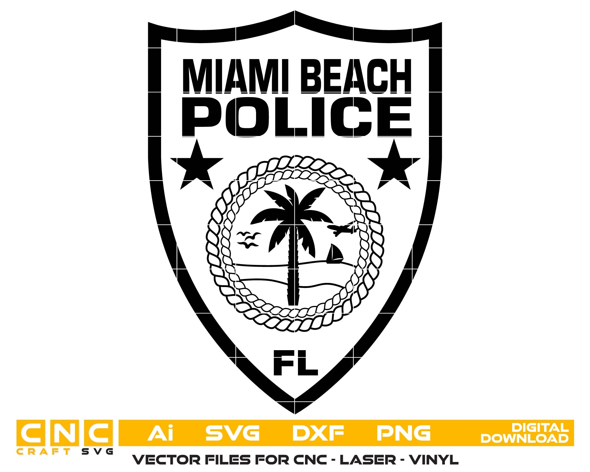 Miami Beach Police Department Patch, Florida
