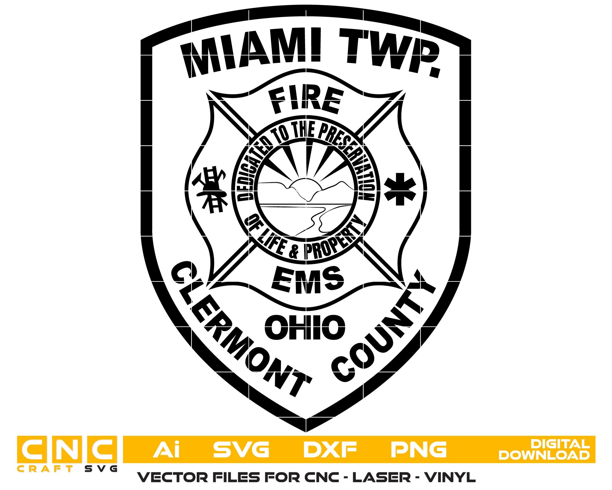 Miami TWP Fire EMS Clermont County Badge