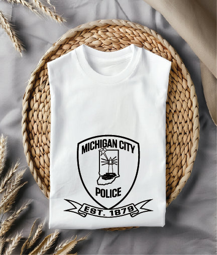 Michigan City Police Department Patch SVG, Michigan City IN Police Patch Vector, Indiana Police Patch SVG, Michigan City Law Enforcement Logo, Michigan City PD Patch