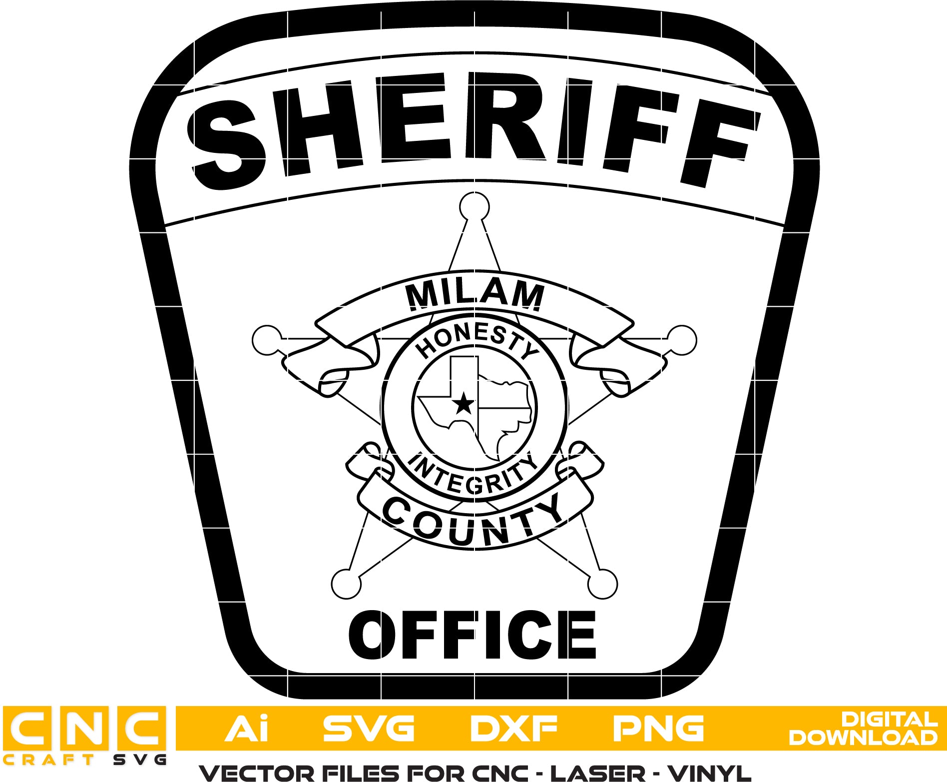 Milam County Sheriff Patch, Texas