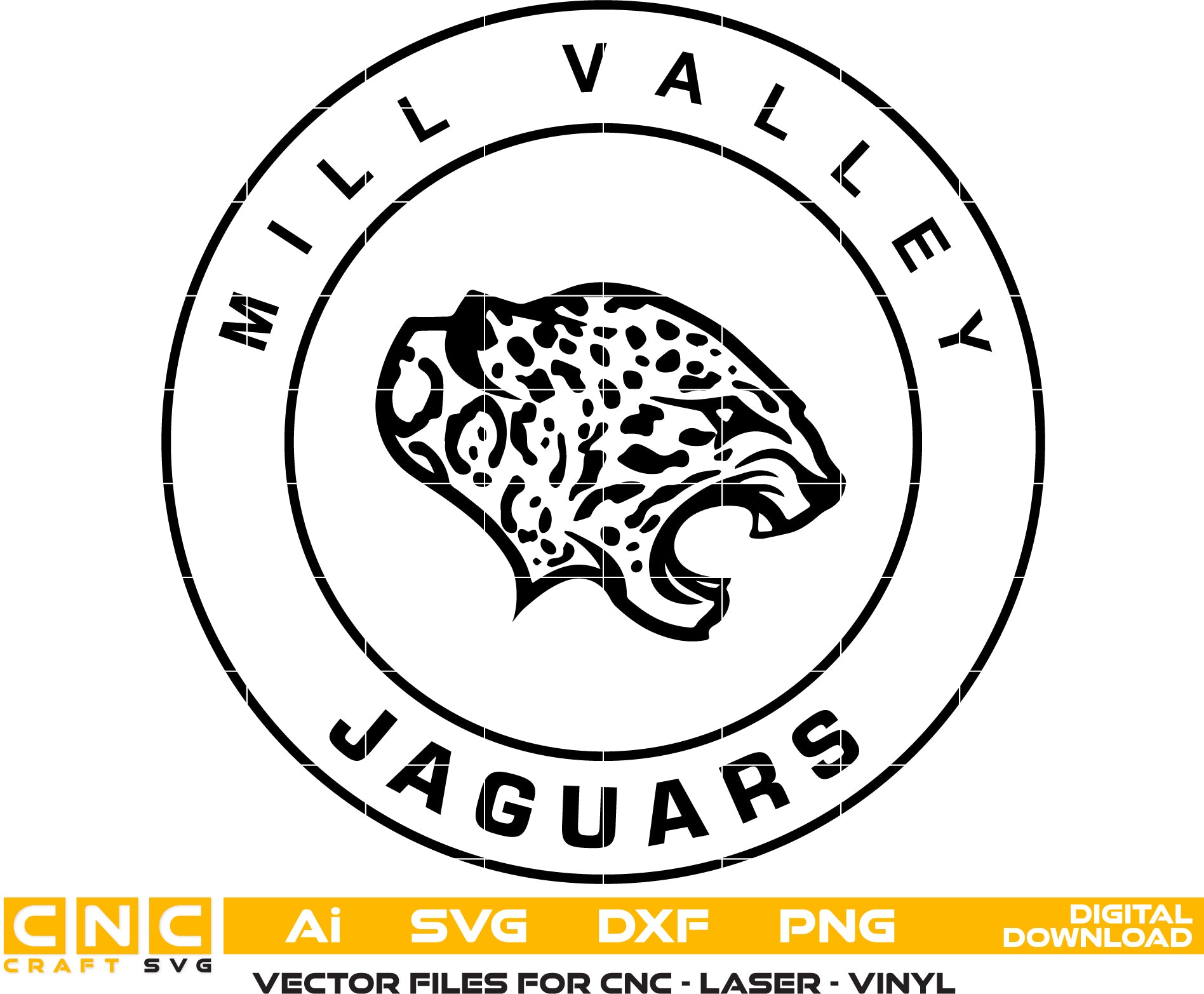 Mill Valley Jaguars Logo Digital File