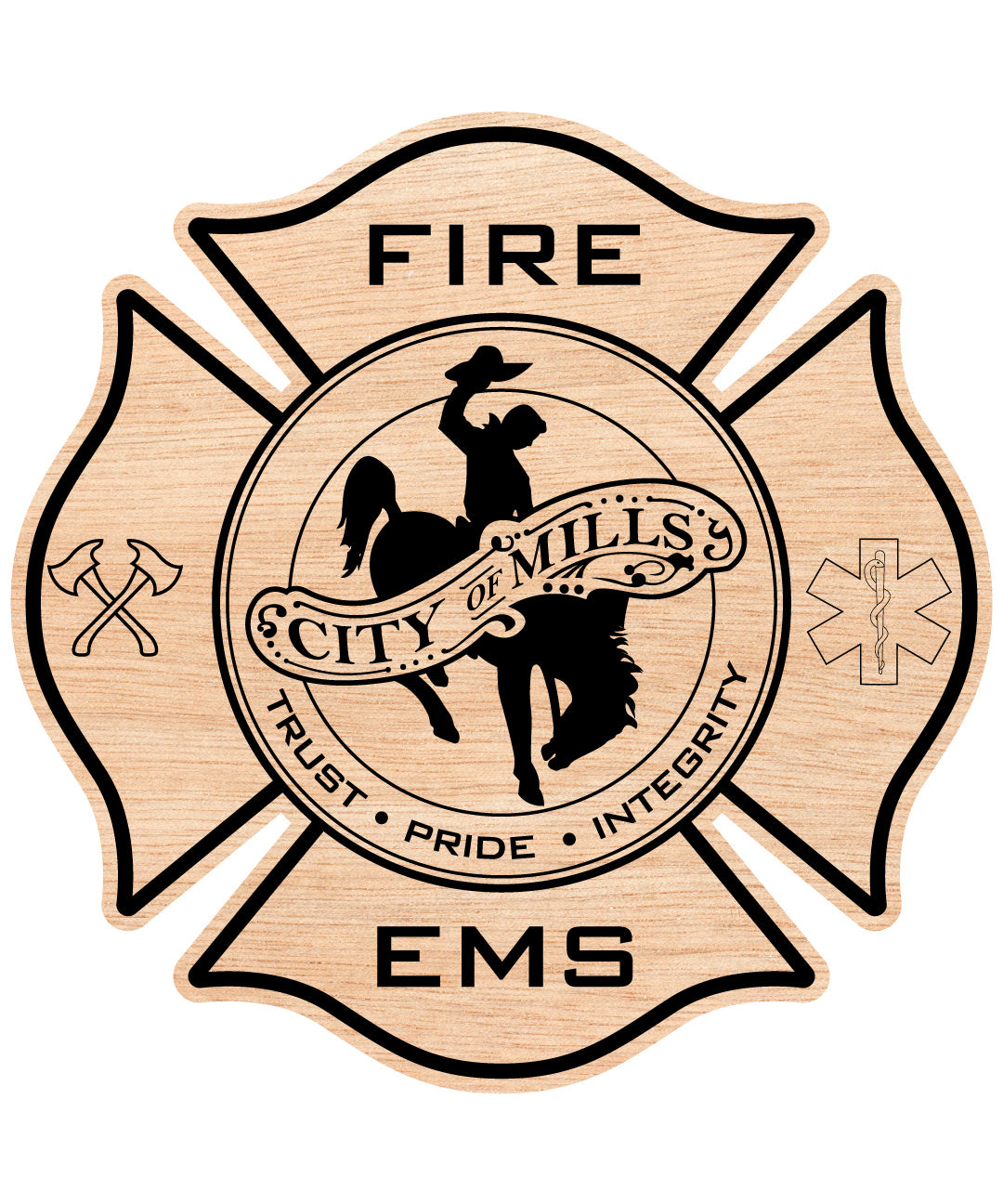 Mills Fire Department Badge