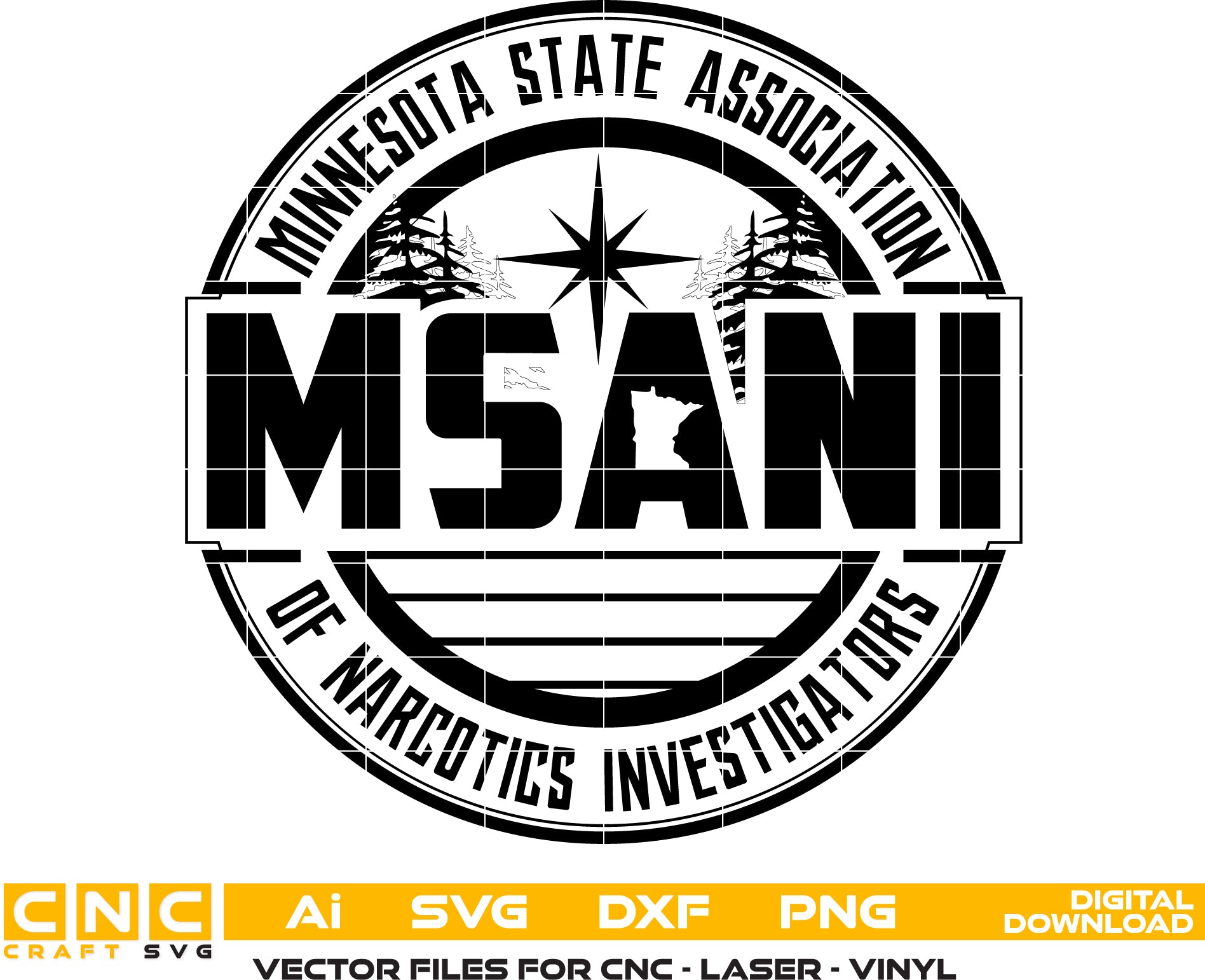 Minnesota State Association of Narcotics Investigators Logo