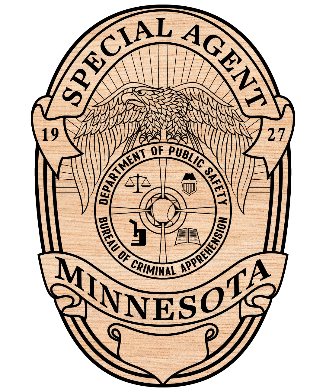 Minnesota Special Agent Badge SVG, Minnesota Law Enforcement Badge Vector, Special Agent Badge Vector, Minnesota Police Badge SVG, Law Enforcement Emblem SVG